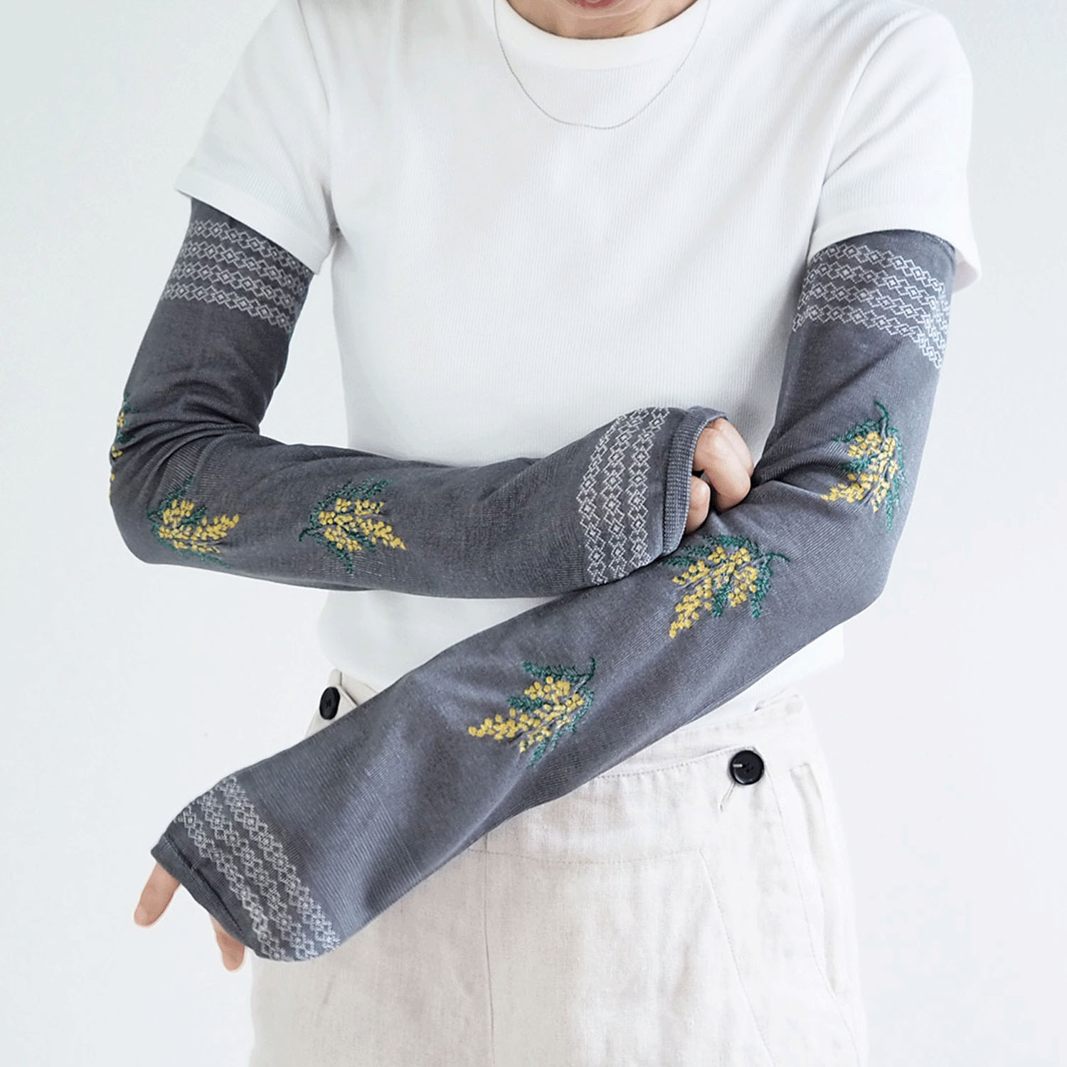 日本製 おさんぽアームカバー ロング - 画像10