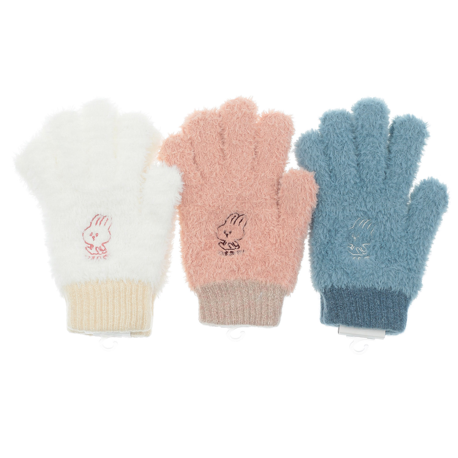 日本製 ユビデル手袋 ウサギ