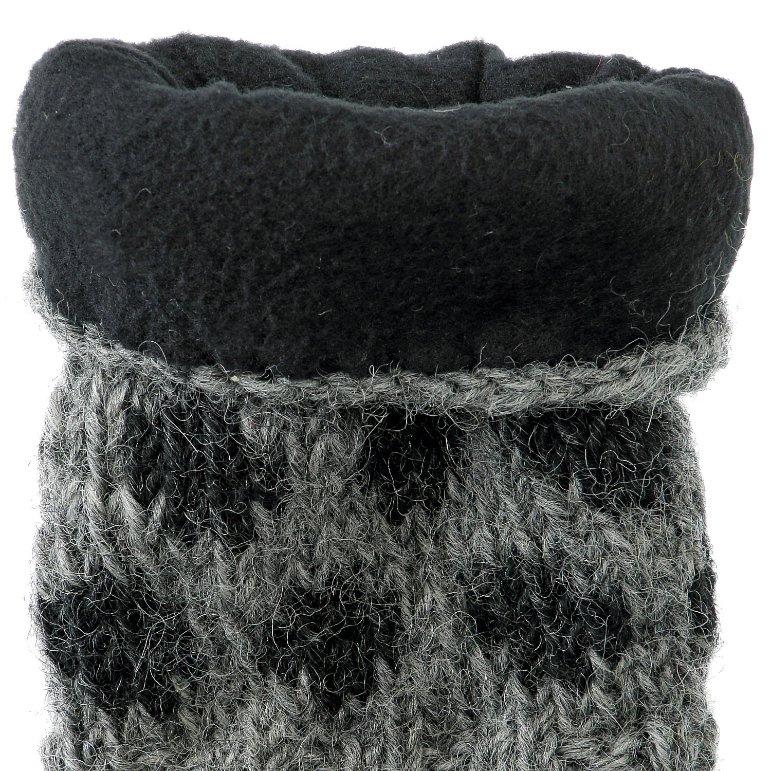 ネパール製 ドットパターンショートハンドウォーマ－ - 画像3