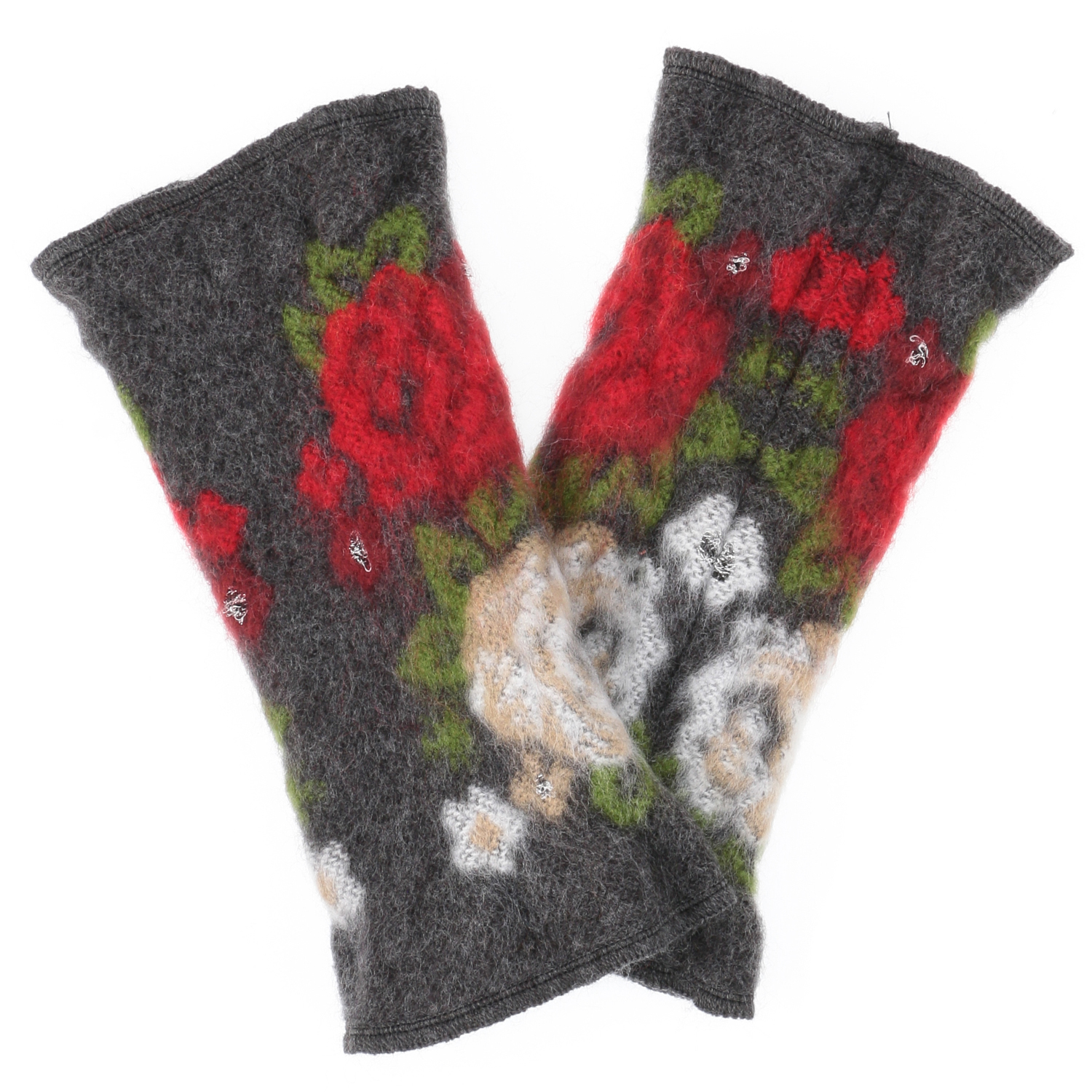 【チャコールグレー終了】ラシクモア ダブルローズ ハンドウォーマー - 画像4