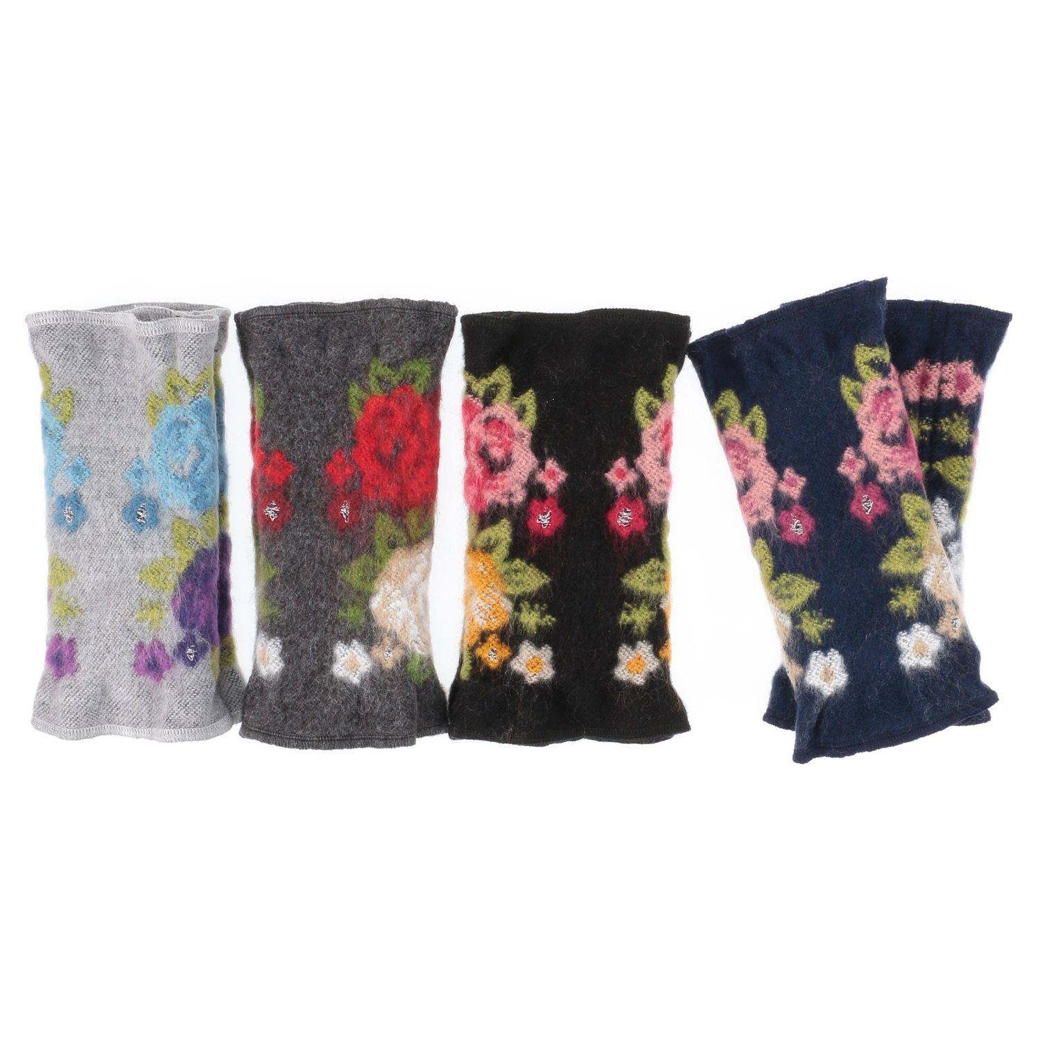 【チャコールグレー終了】ラシクモア ダブルローズ ハンドウォーマー - 画像1