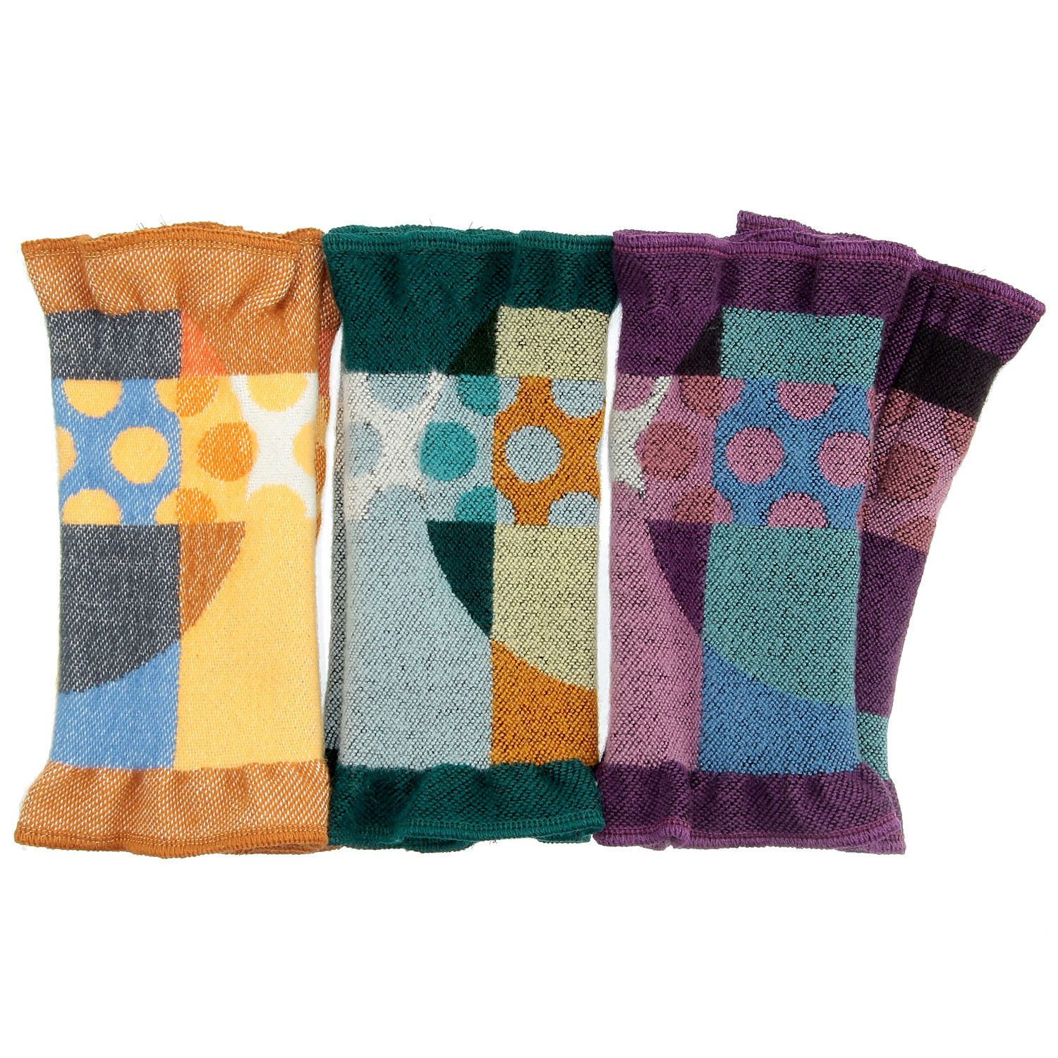 ラシクモア ミックスパターンハンドウォーマー - 画像1