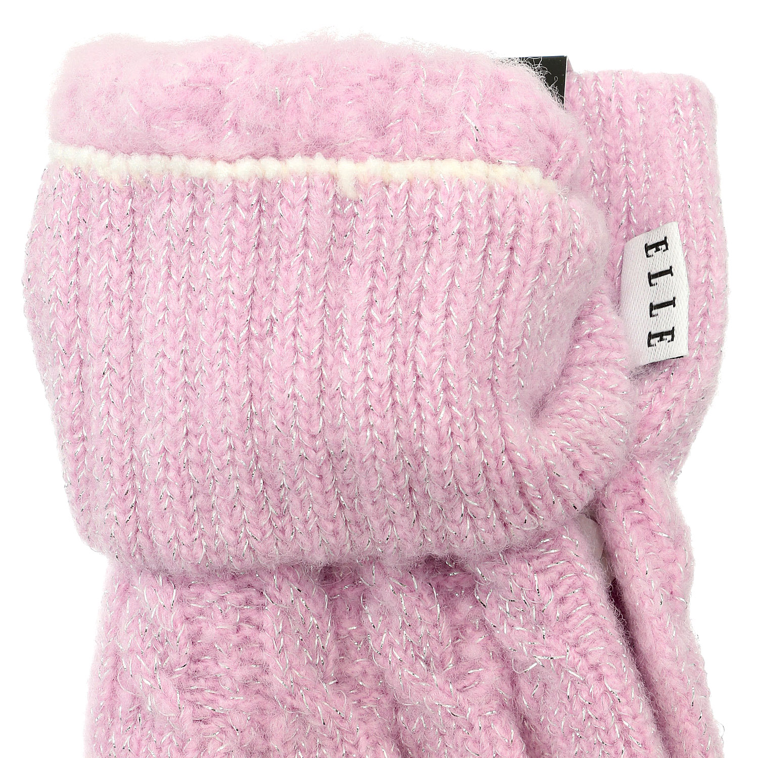 ELLE ラメケーブルニット手袋 - 画像6