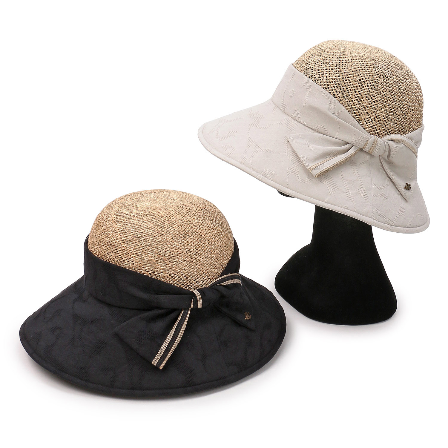 エリートシャポー ヨリカンピ布帛コンビセーラーハット - 画像1