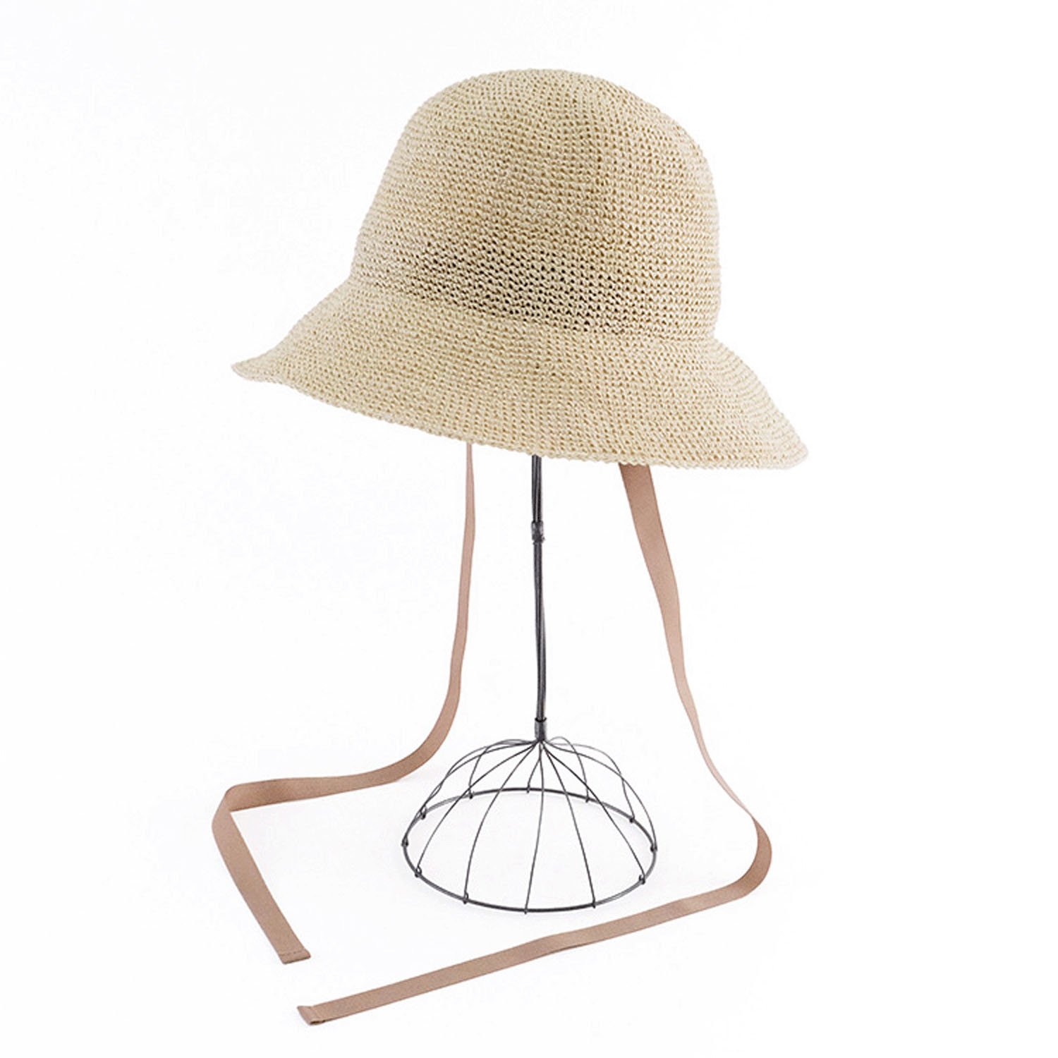 軽くて涼しい たためるペーパークロシェハット - 画像13