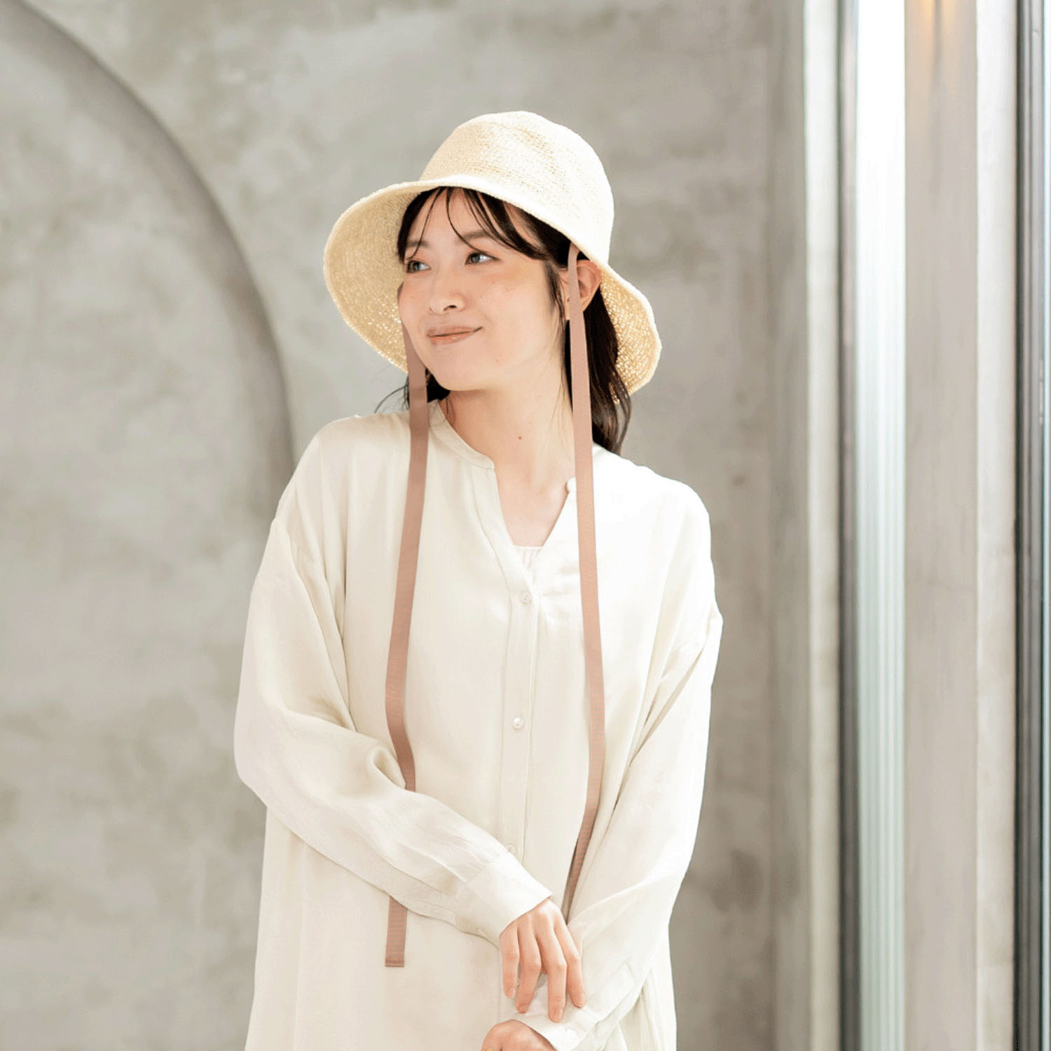 軽くて涼しい たためるペーパークロシェハット - 画像1