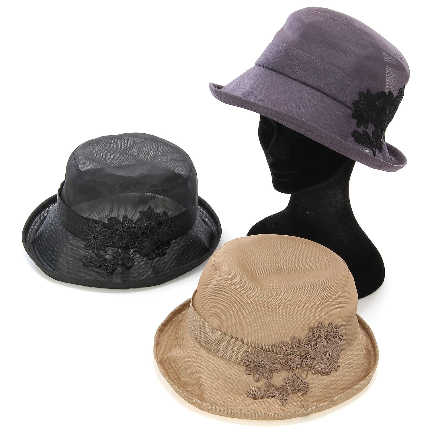 シルクオーガンジーレースワッペンセーラー