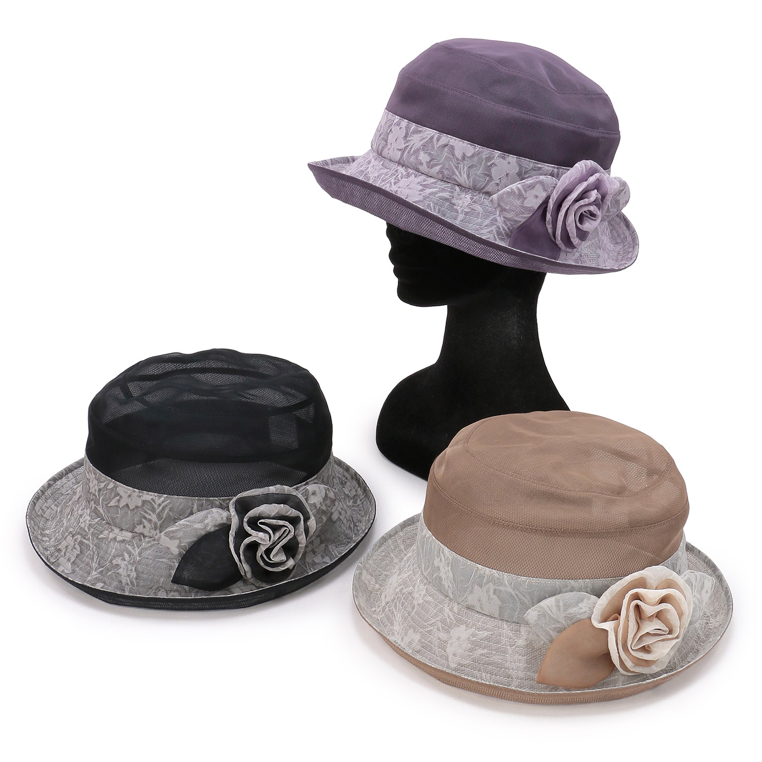 シルクオーガンジーハイバック - 画像1