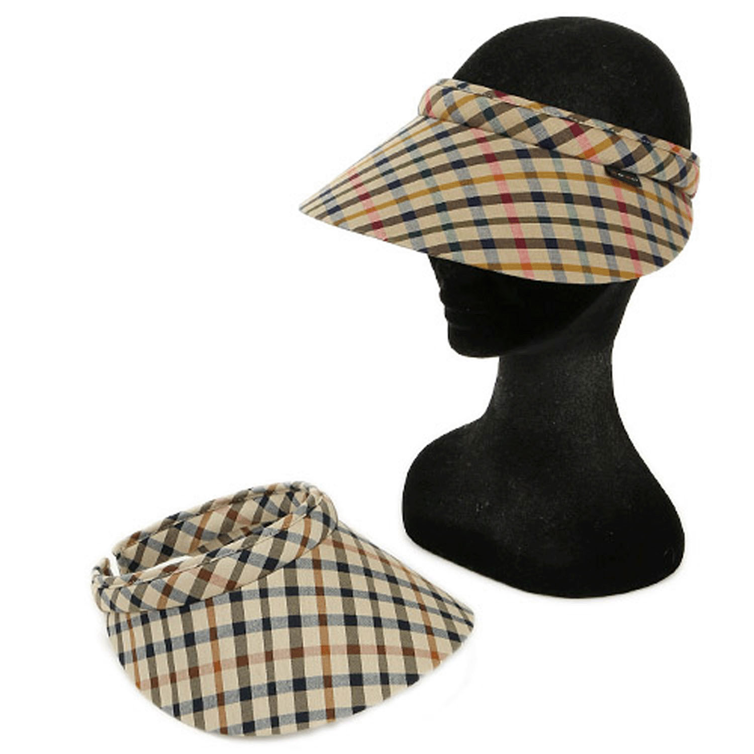 DAKS チェッククリップ バイザー