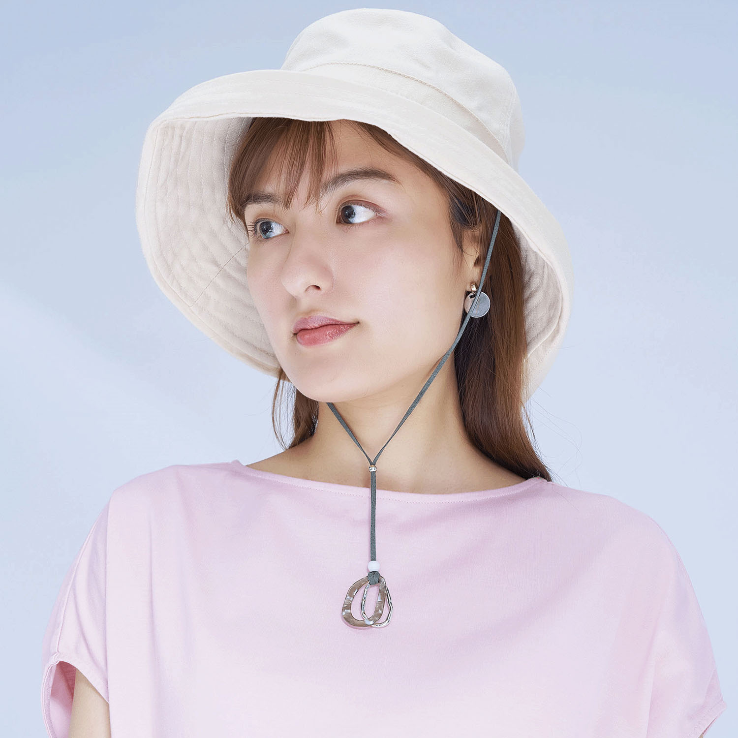 UVチェッカ―ハットコードグラスホルダー ニュアンスグレー