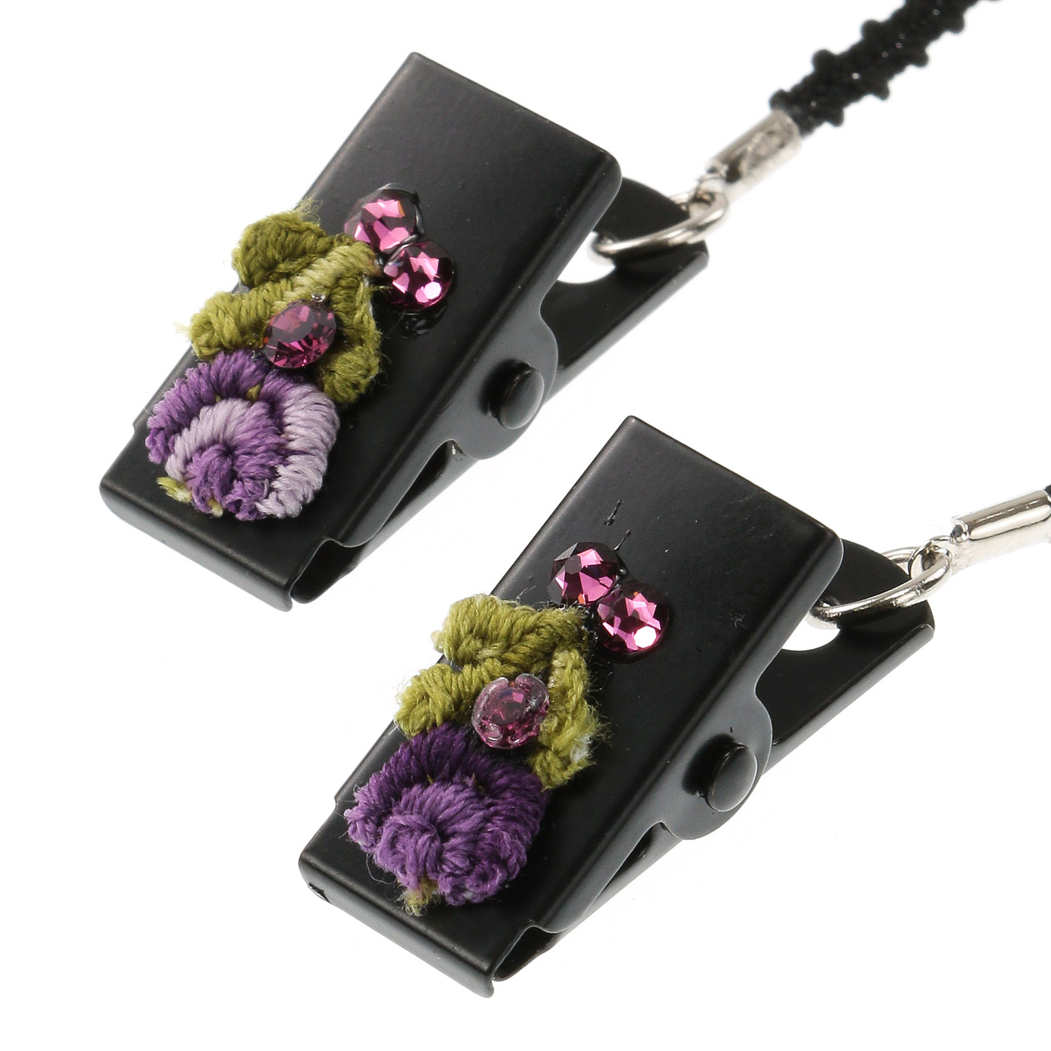 日本製 帽子クリップ プチローズ - 画像3