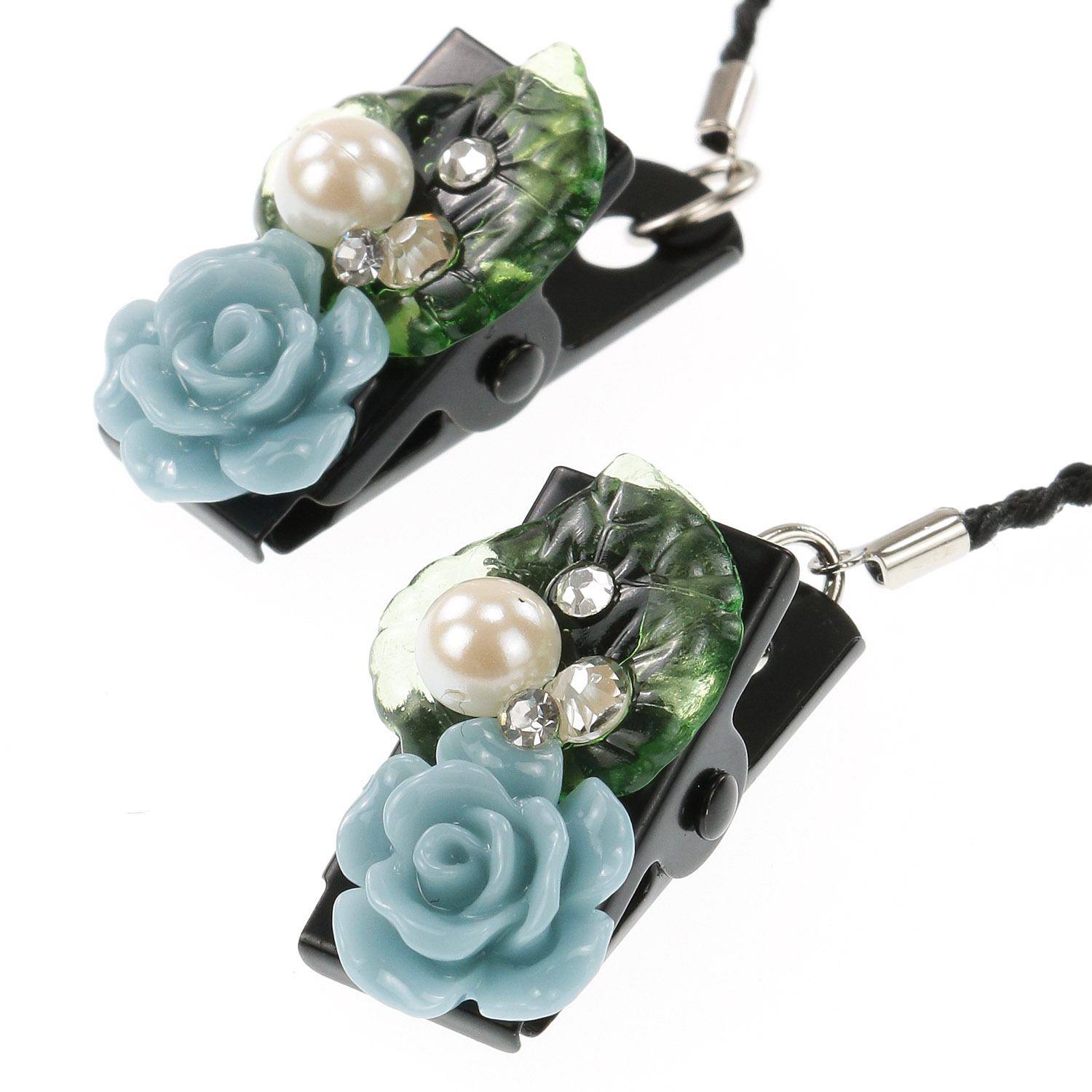 日本製 帽子クリップ パールローズ - 画像4