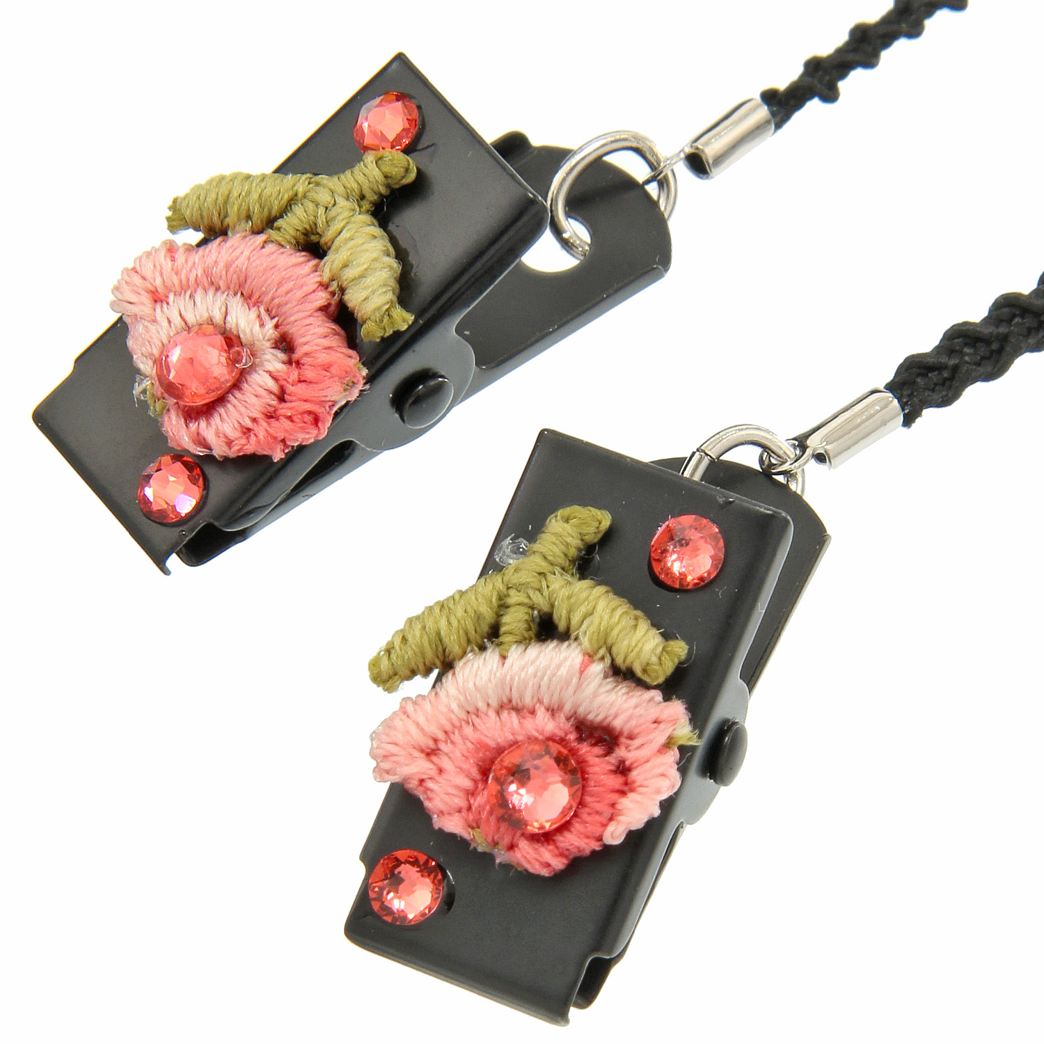 日本製 帽子クリップ ローズ - 画像2