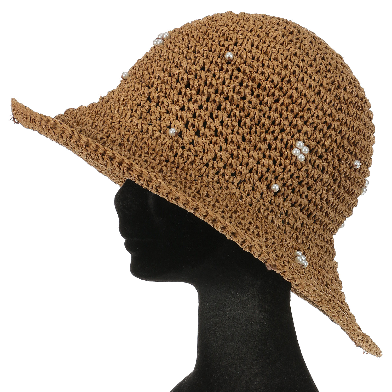 パールリボン細編みハット - 画像5