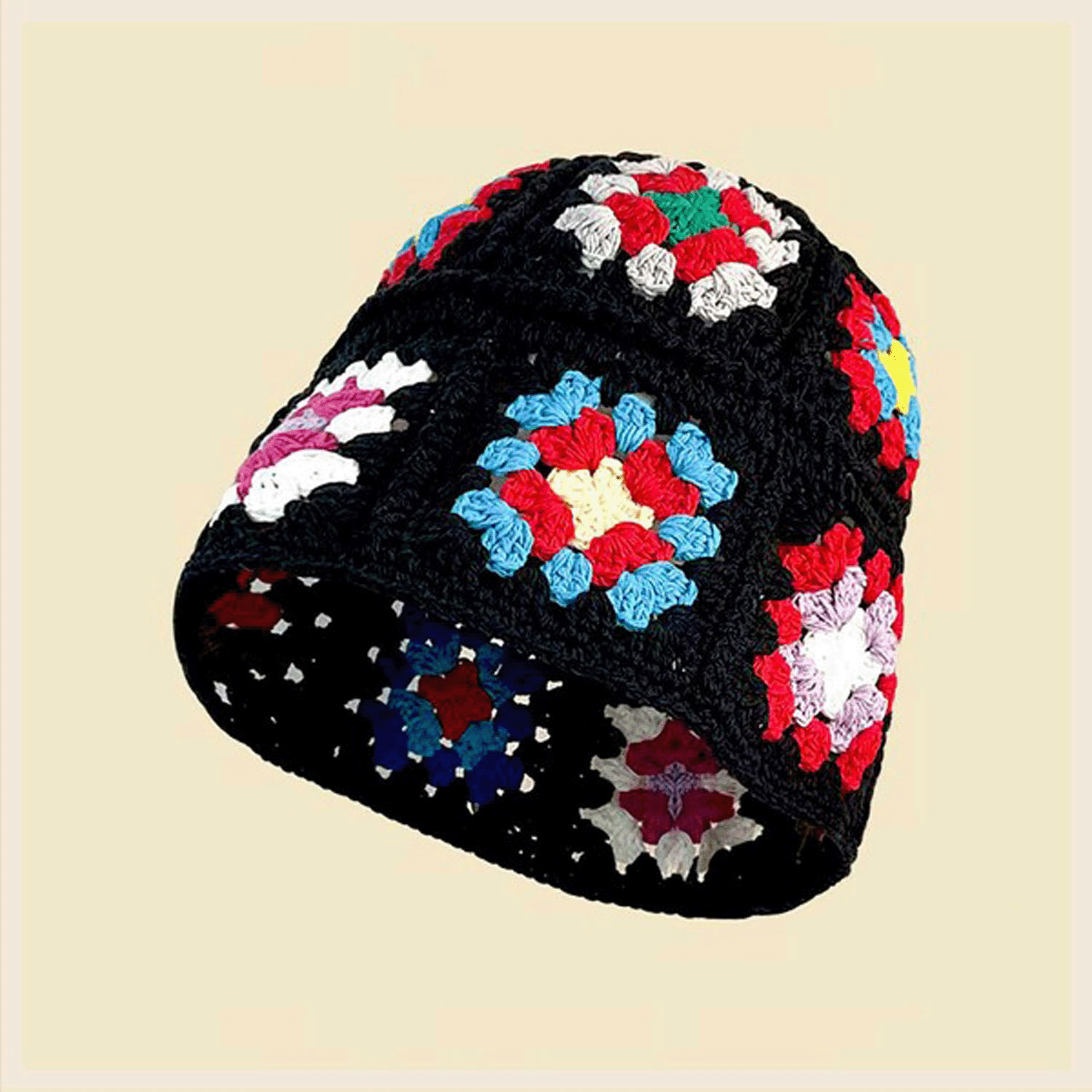 クロッシェ編みニット帽 - 画像3