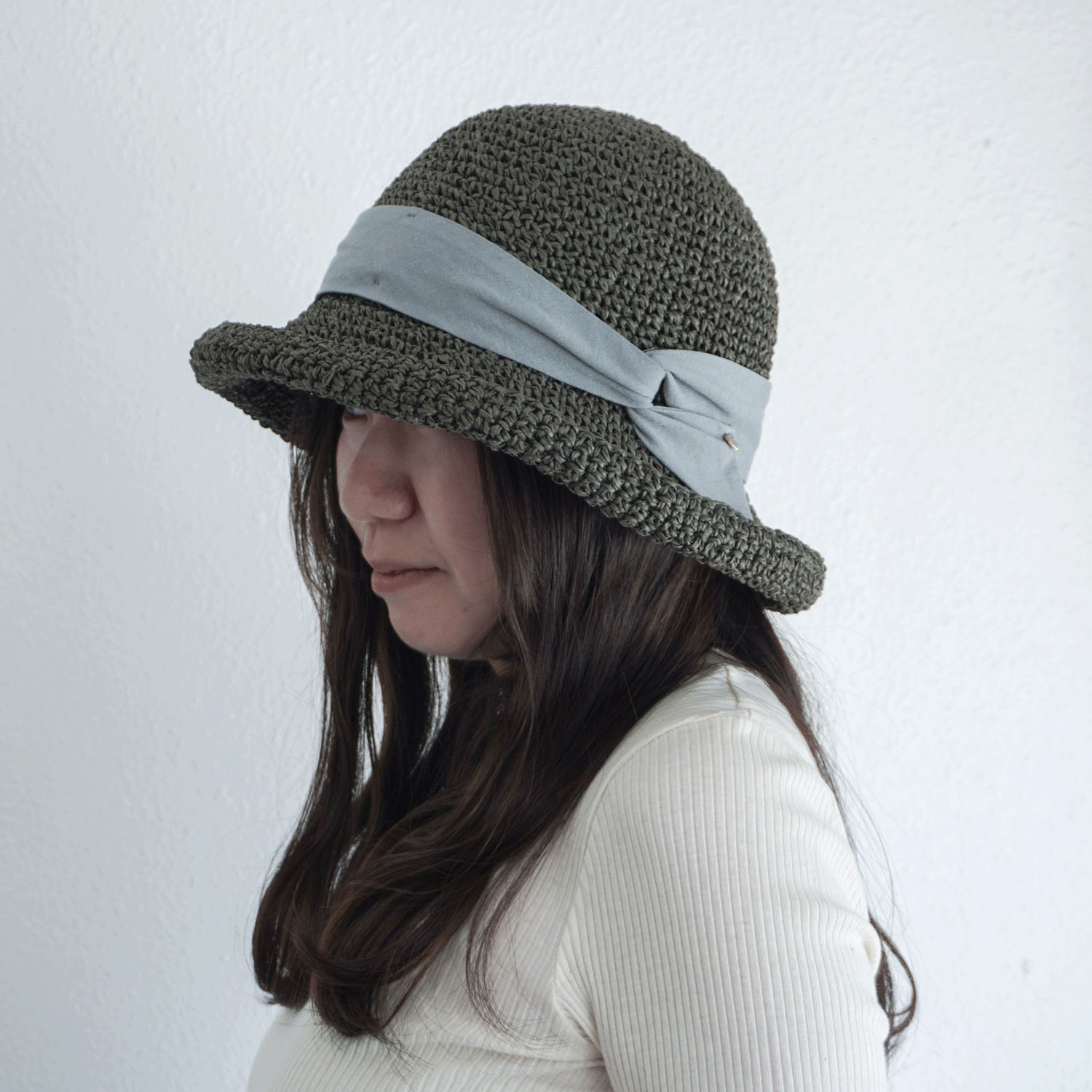 【エトワールオリジナル】細編みリボンハット