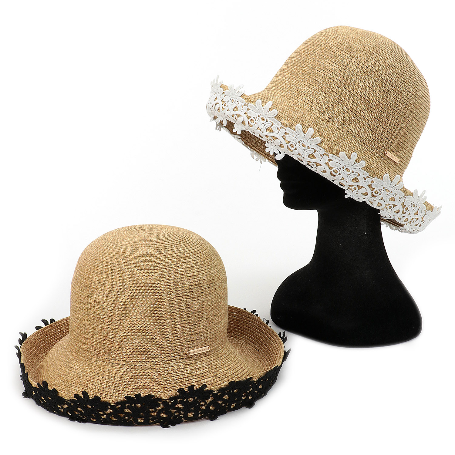 レース付きエッジアップペーパーハット - 画像1