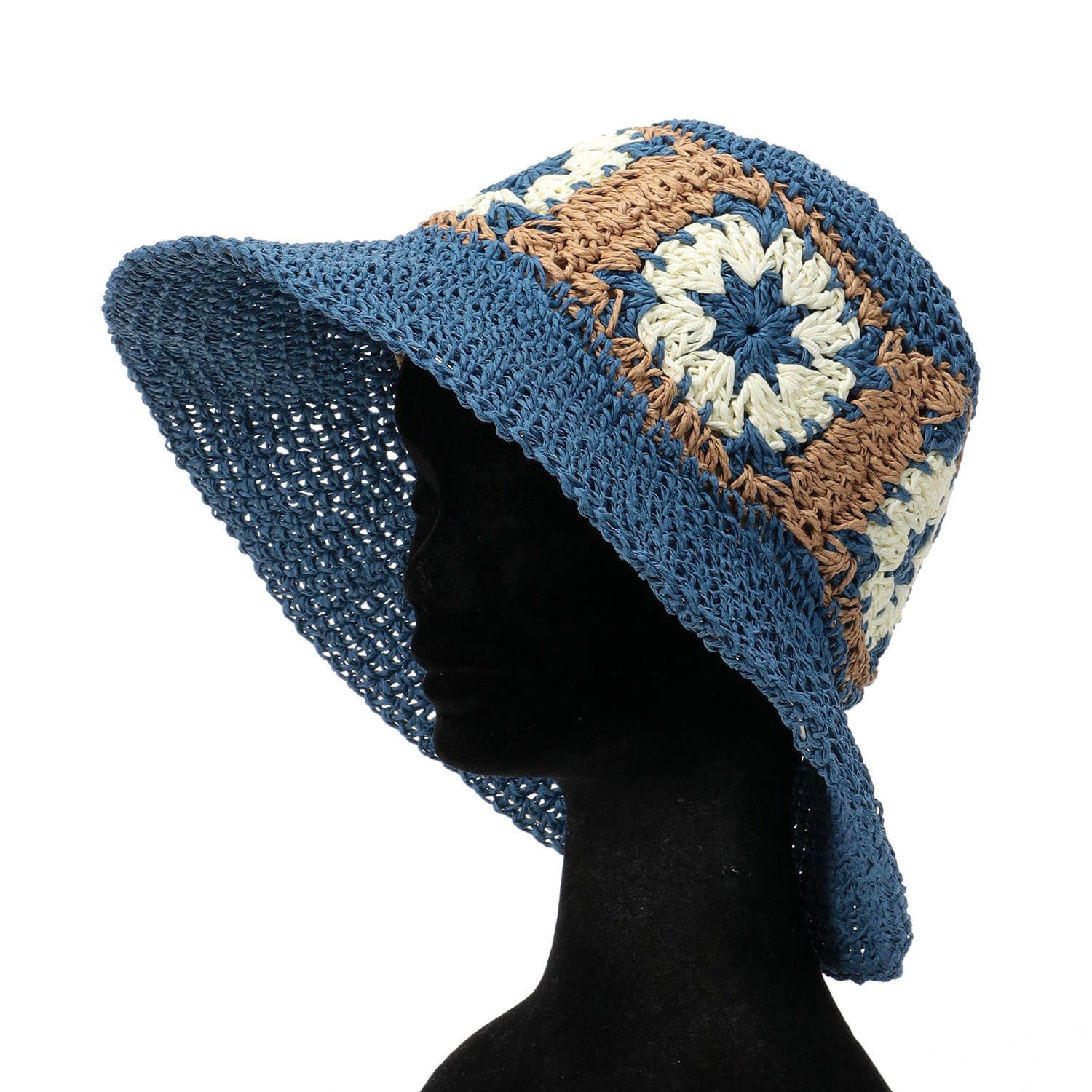 クロッシェ編ペーパーバケットハット - 画像6