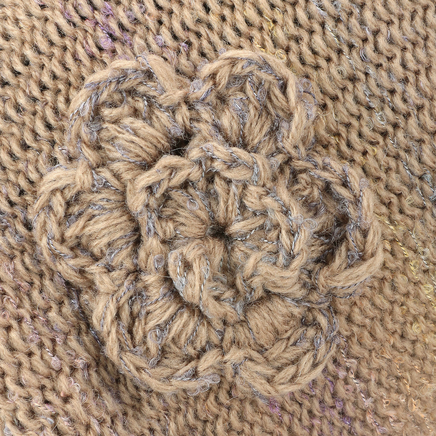 日本製 モヘヤ混ネップフードニット帽 - 画像6