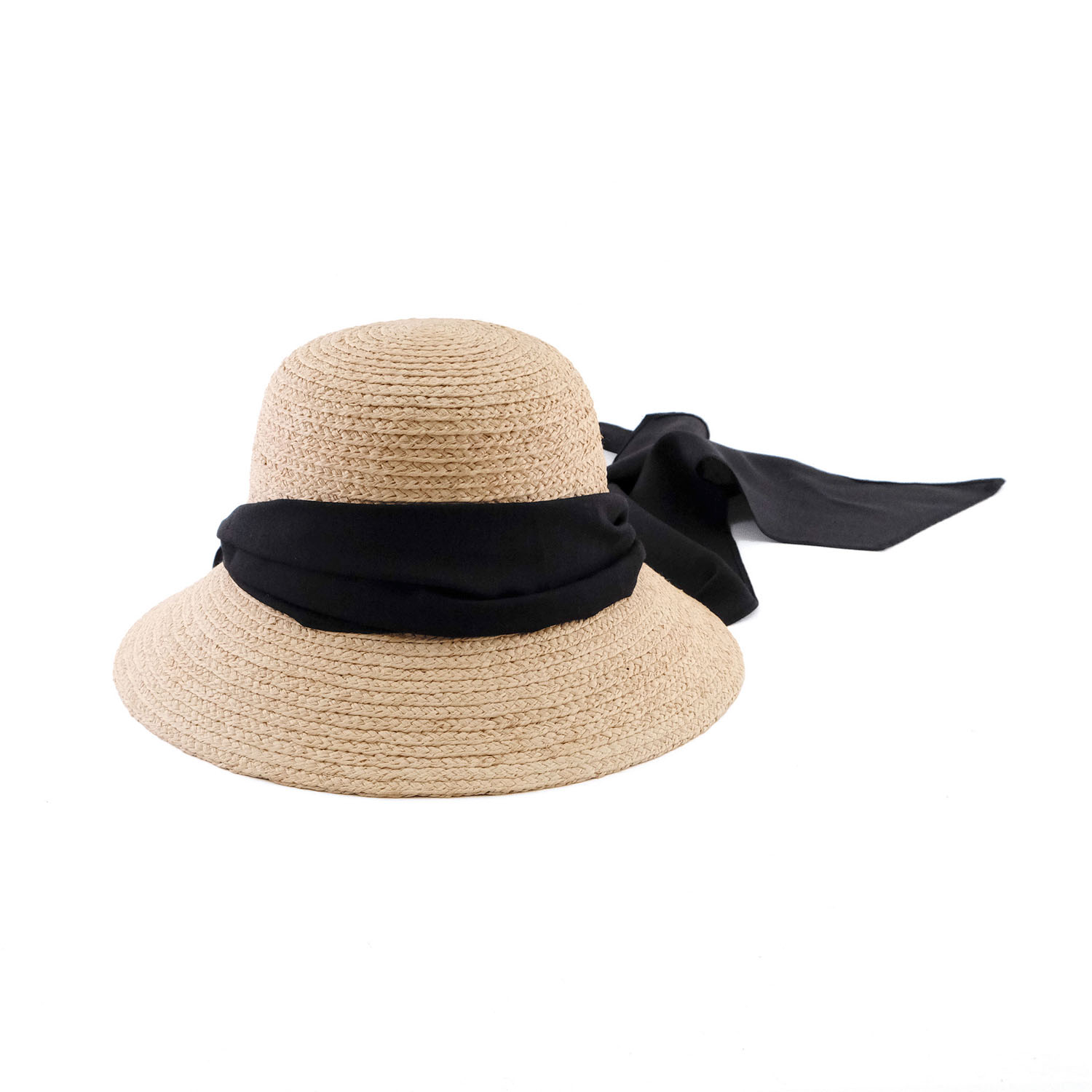 被るだけでこなれた仕上がりに ラフィアのロングリボンハット - 画像9