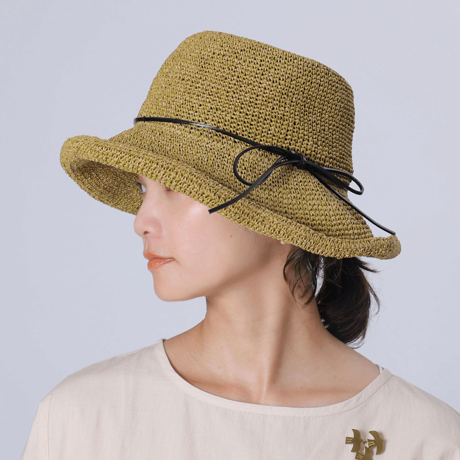 肌馴染みのいい ニュアンスカラーのクロシェハット - 画像12