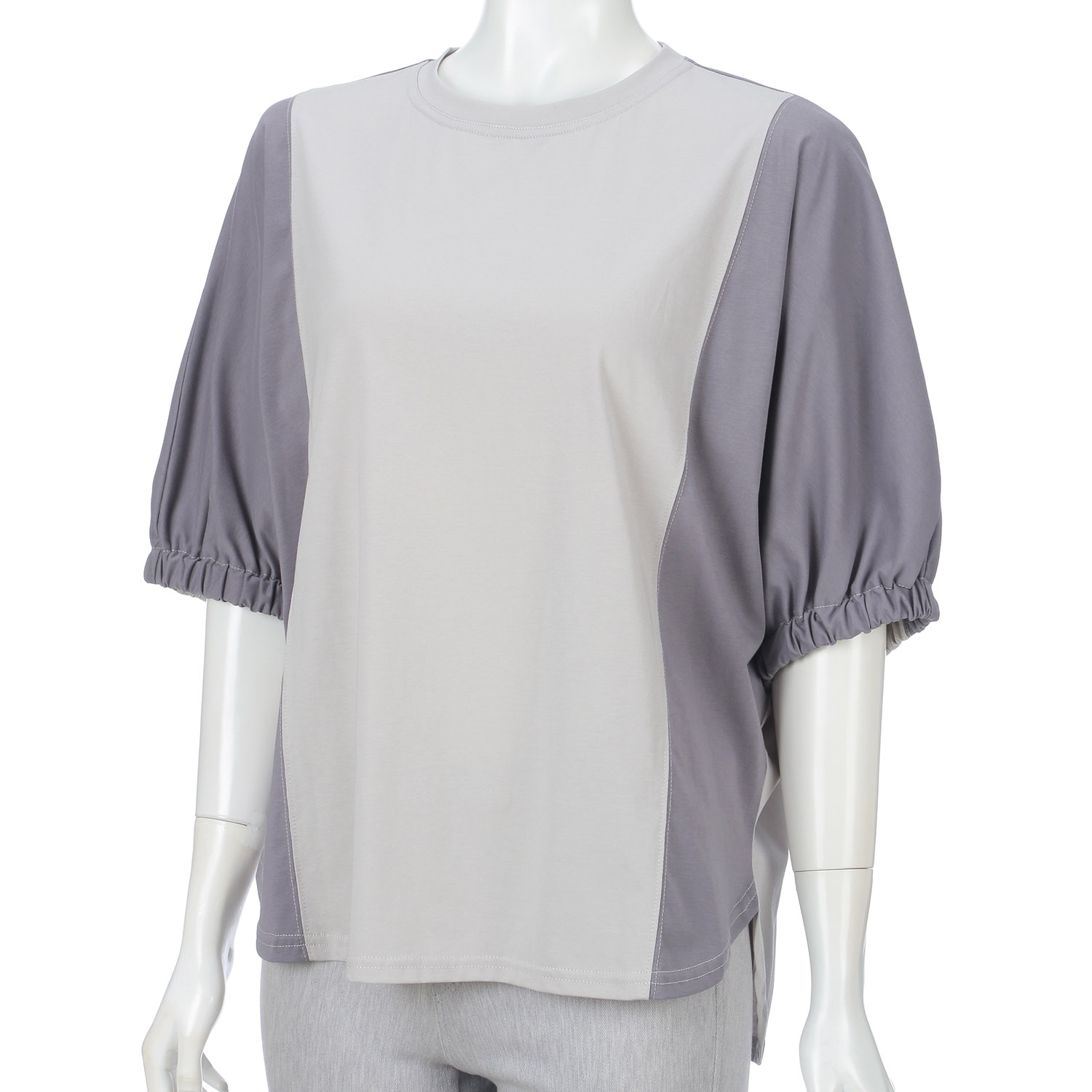 バイカラーアクセントカットソープルオーバー