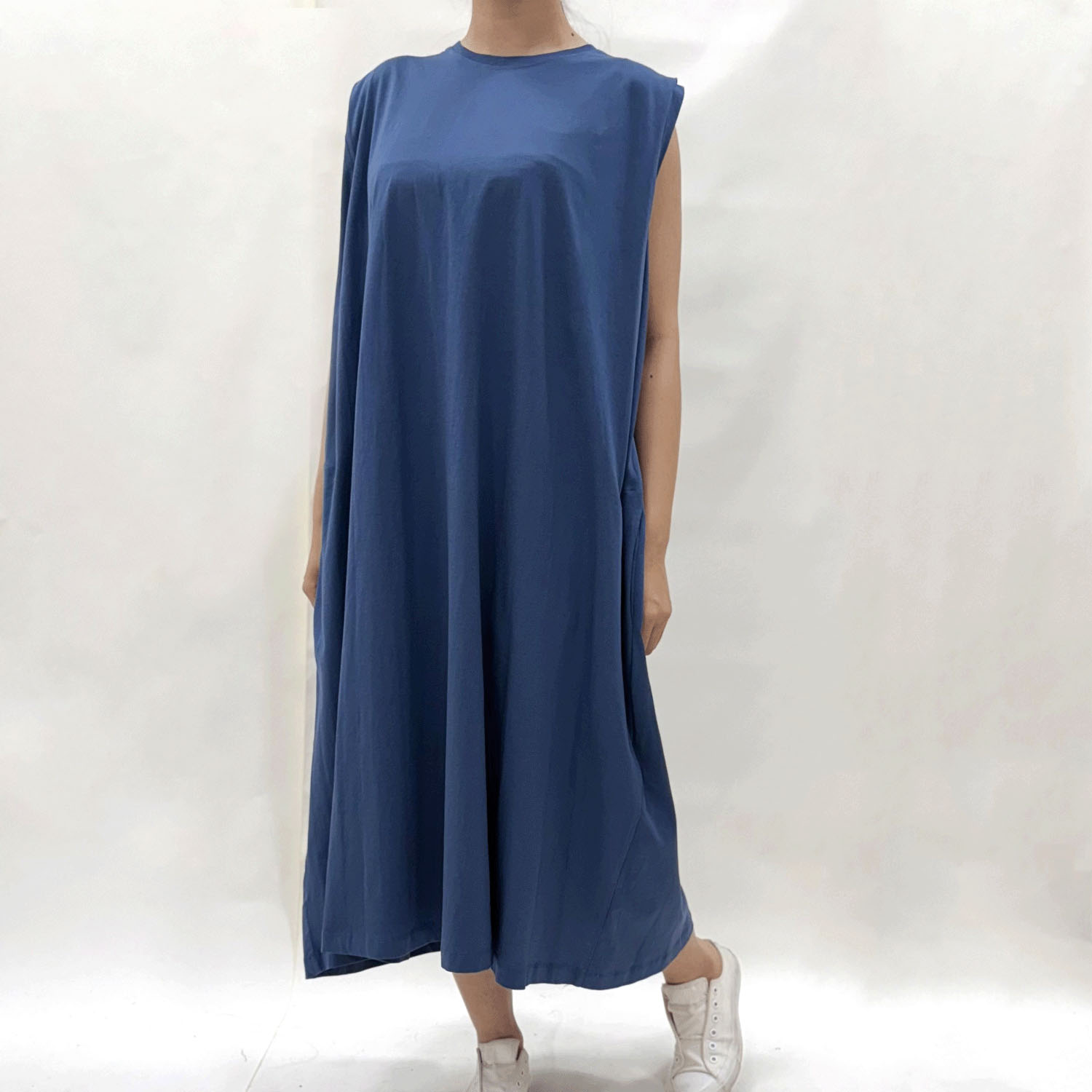 USAスーピマコットンノースリワンピース - 画像6