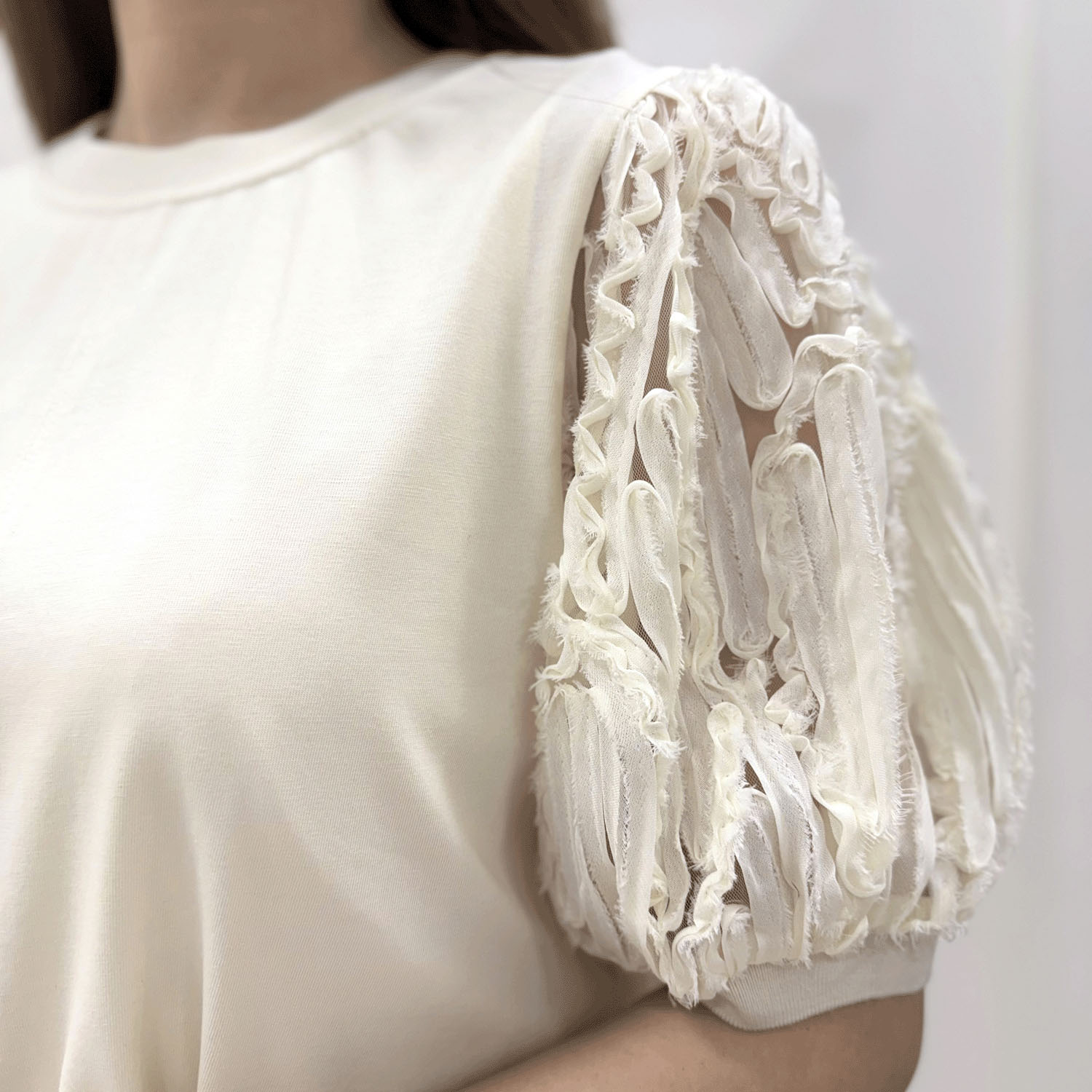 コードレースアクセントカットソープルオーバー - 画像4