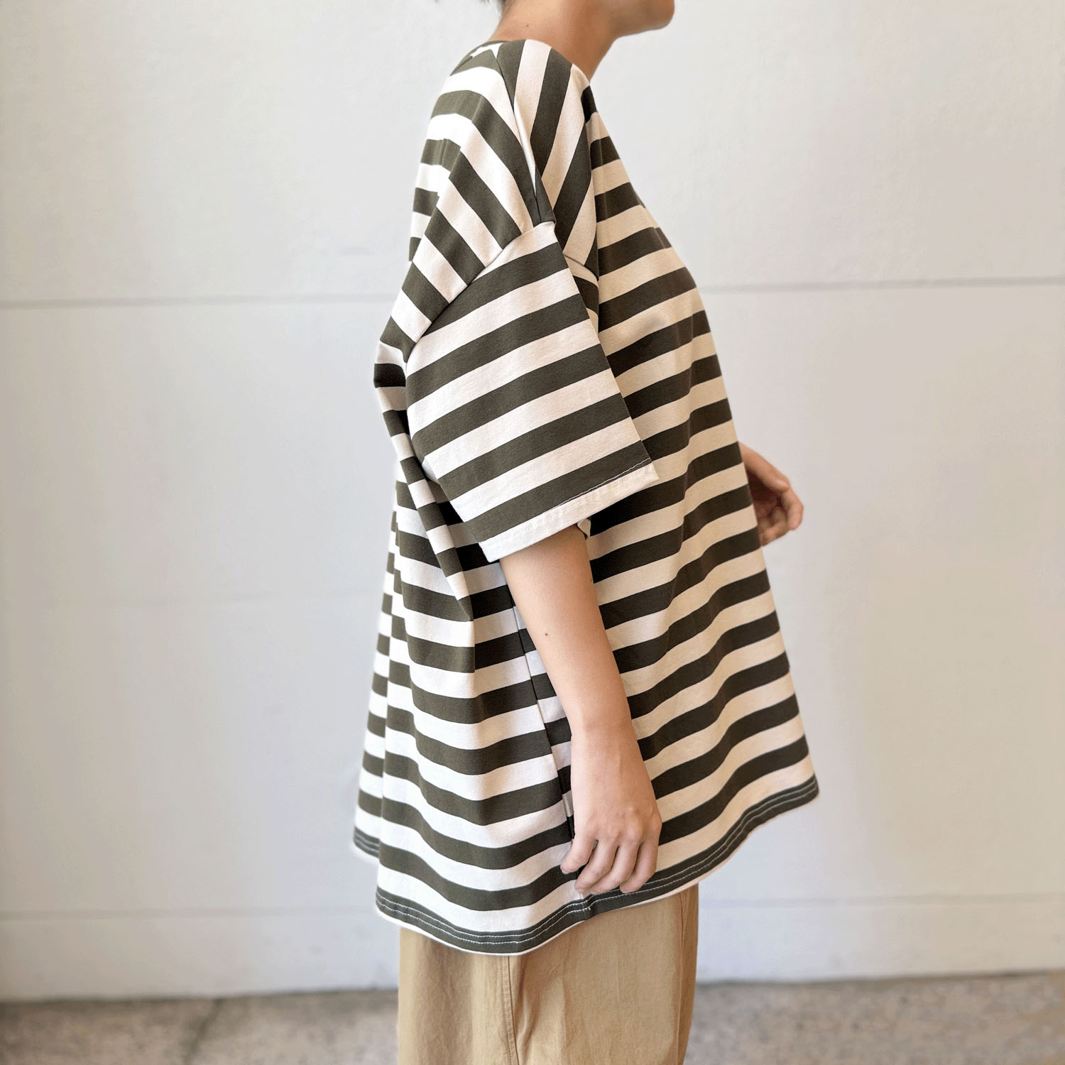 【Makito】ルーズシルエットボーダーT - 画像4