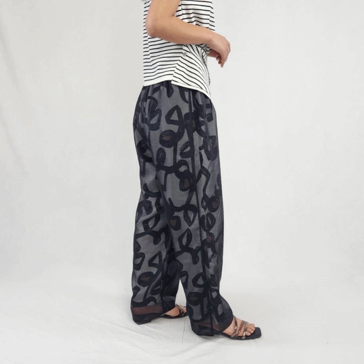 シアーワイドパンツ - 画像3