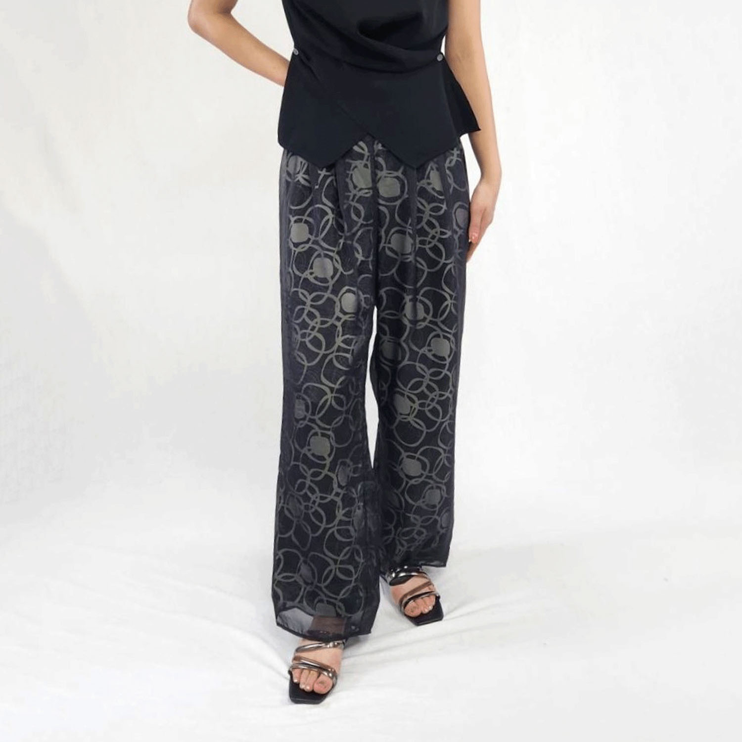 シアーワイドパンツ - 画像7