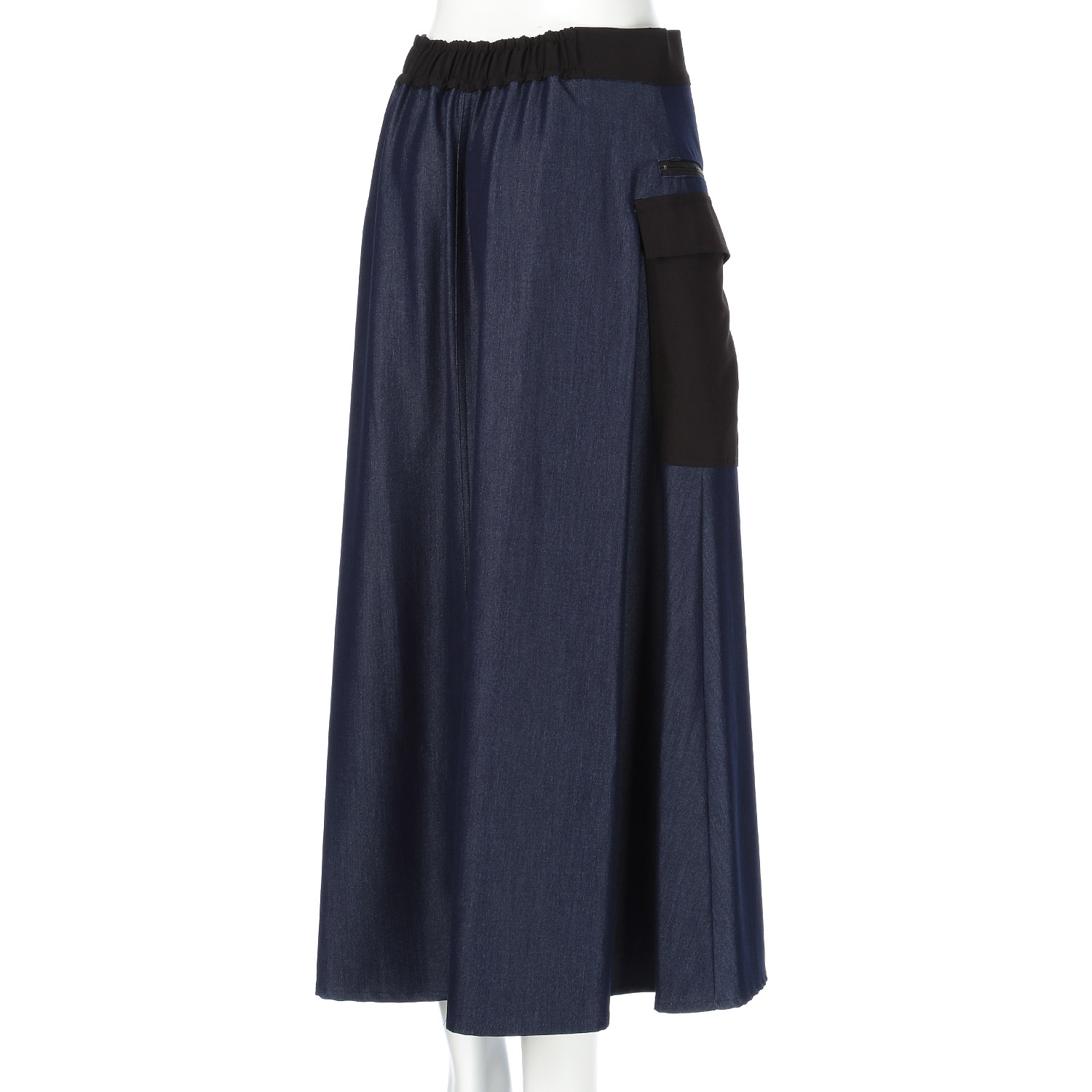 デニム切替スカート - 画像9