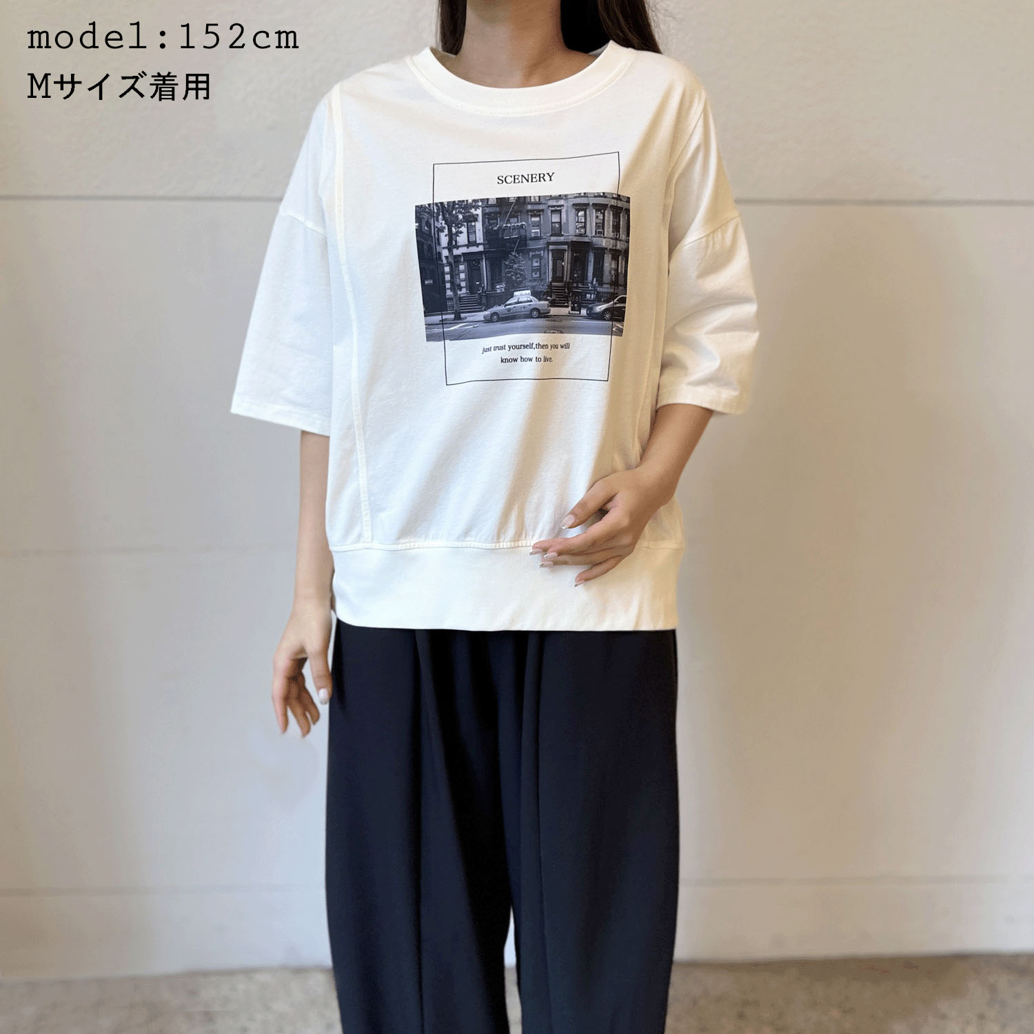 転写プリントプルオーバー - 画像1