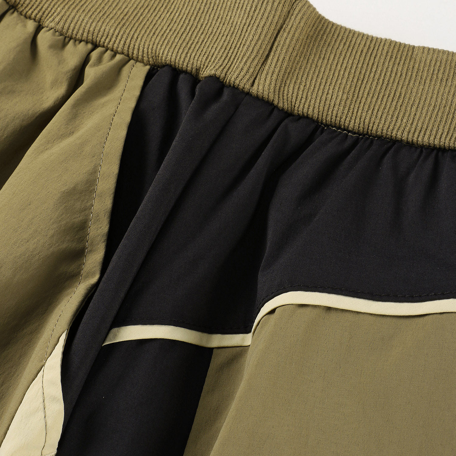 配色バルーンスカート - 画像9