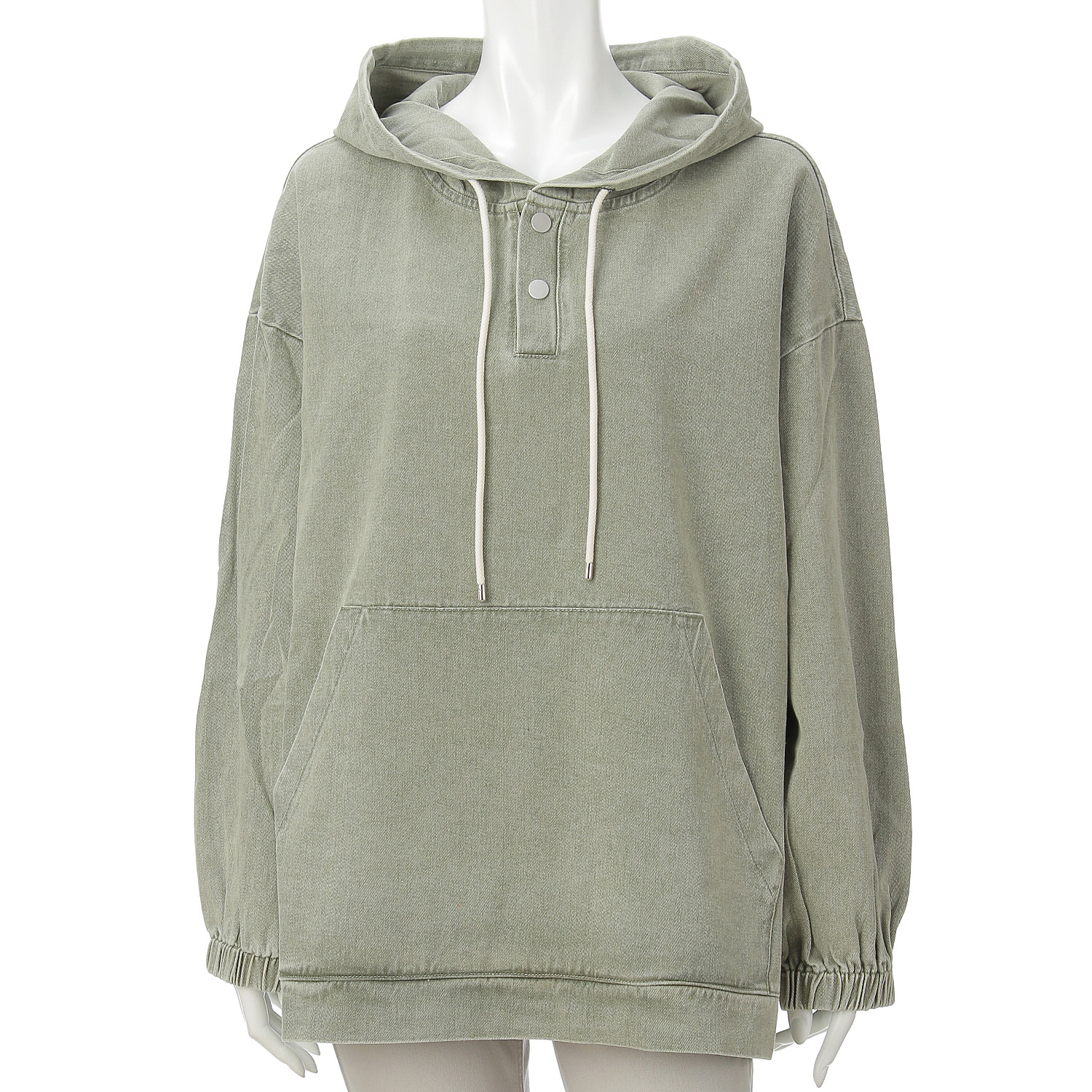 【CUBE SUGAR】ピグメント染めフード付きシャツパーカー - 画像5