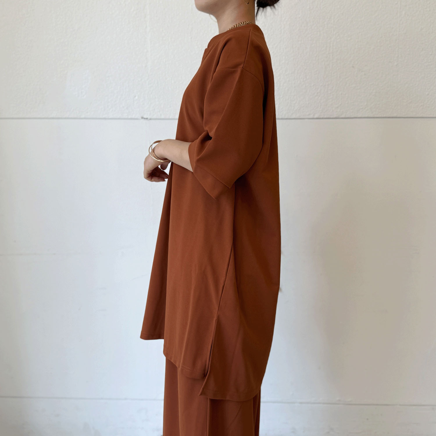 カットジョーゼットチュニック - 画像3