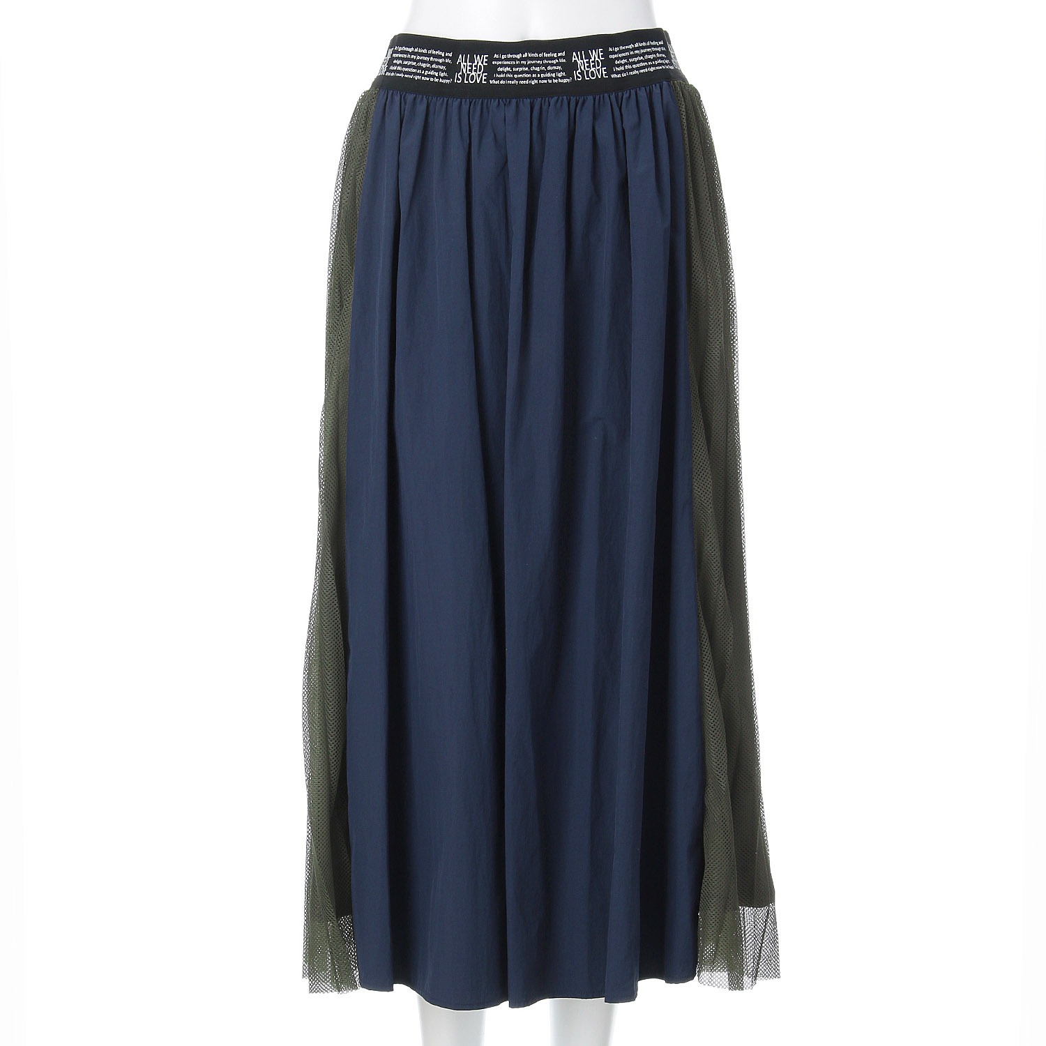 サイドプリーツメッシュスカート - 画像4