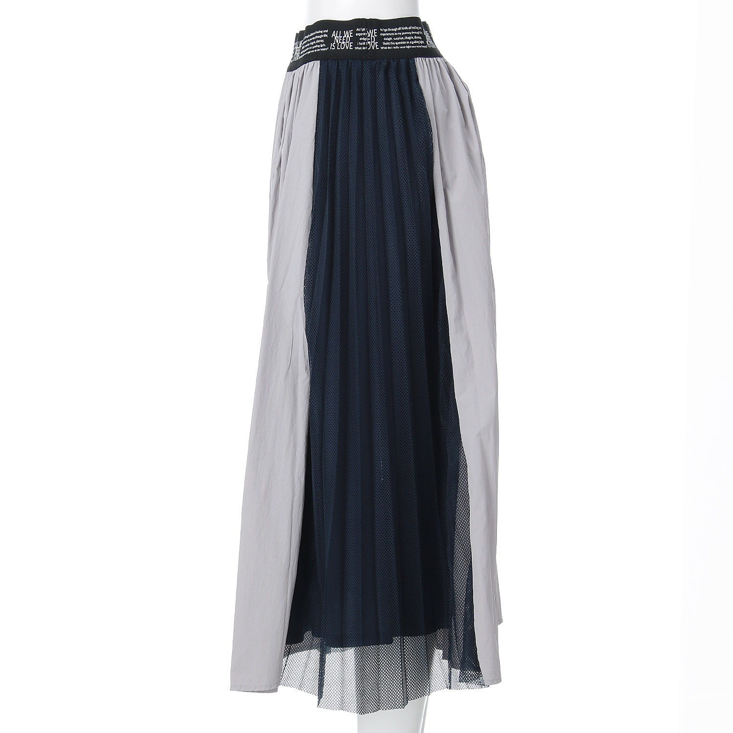 サイドプリーツメッシュスカート - 画像9