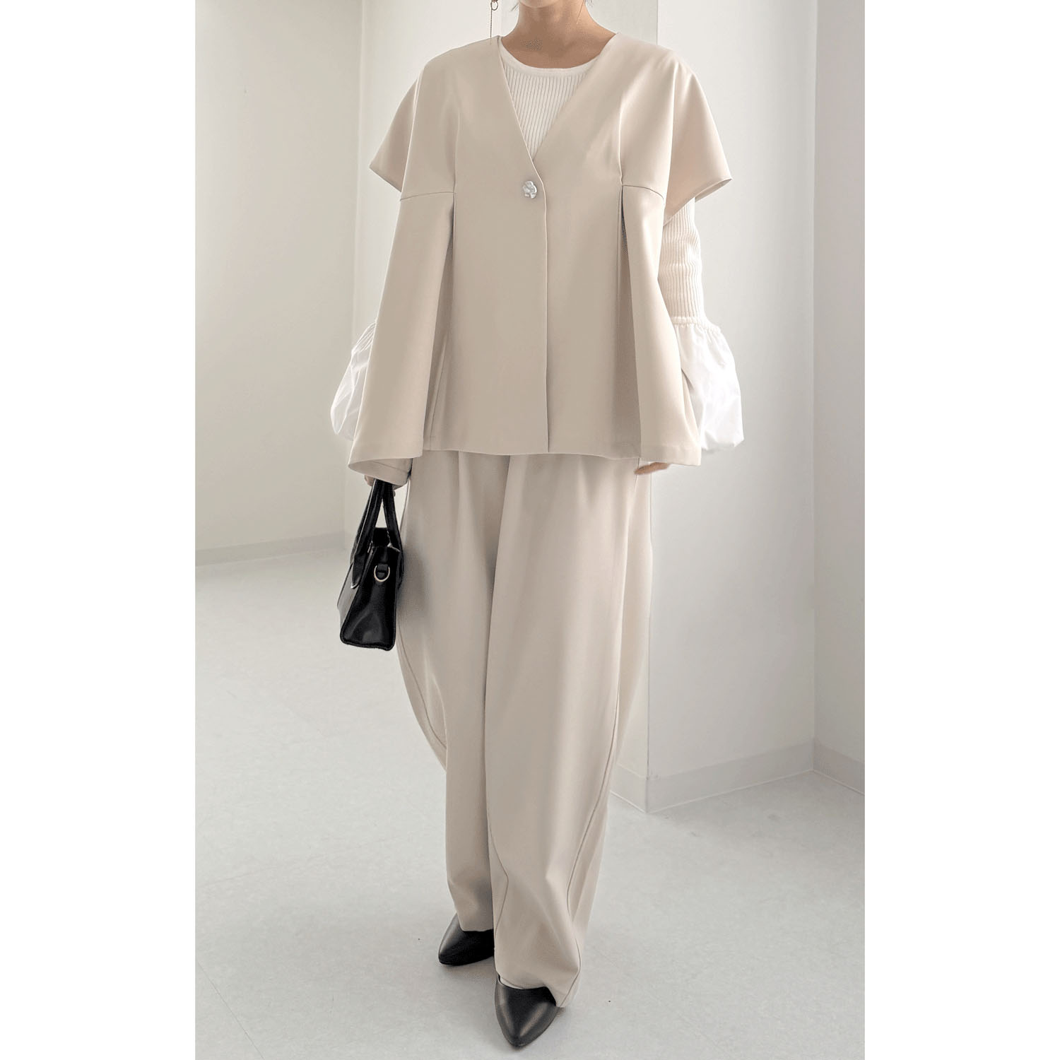 【my life】バレルレッグパンツ - 画像8