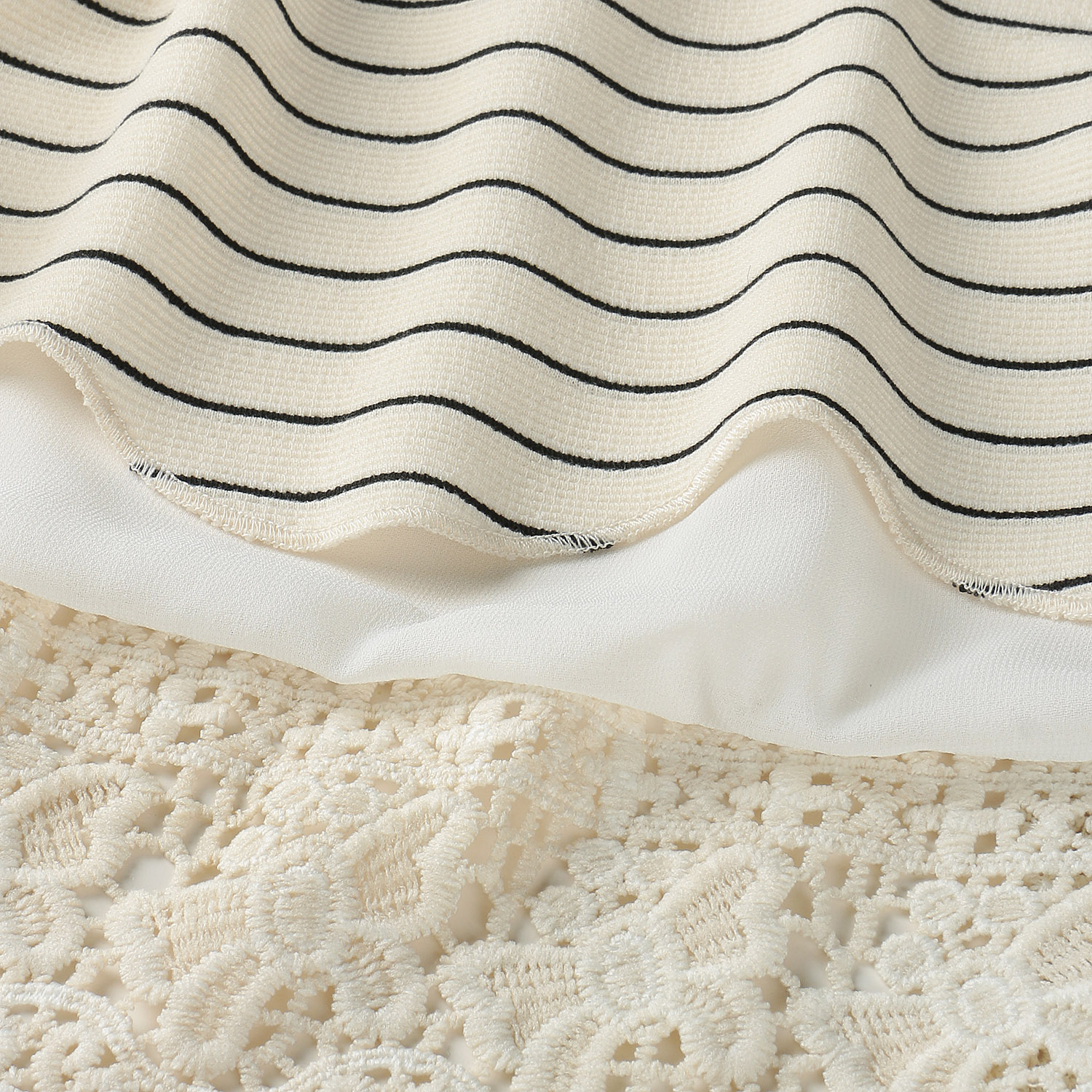 裾レースボーダープルオーバー - 画像6