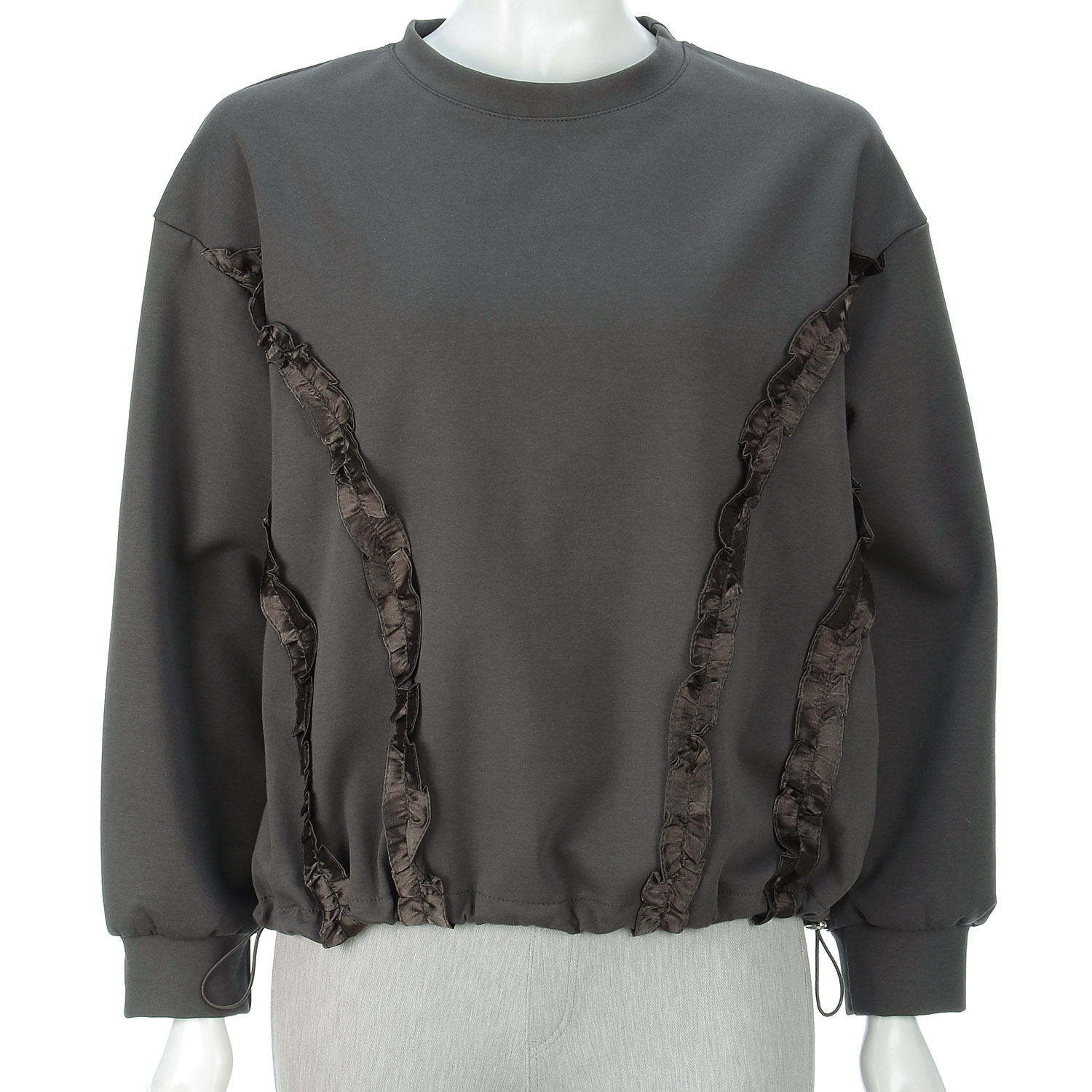 フリルデザインプルオーバー