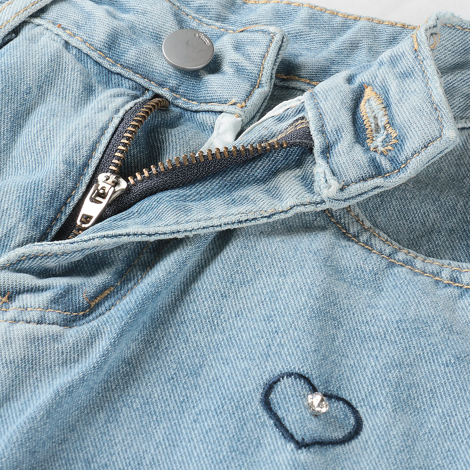 ランダムハートデニムパンツ - 画像5