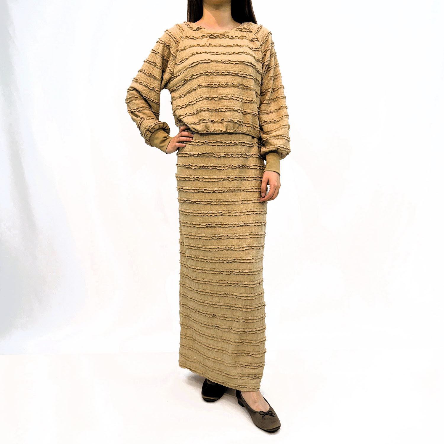 シャーリングフリルスカート - 画像4