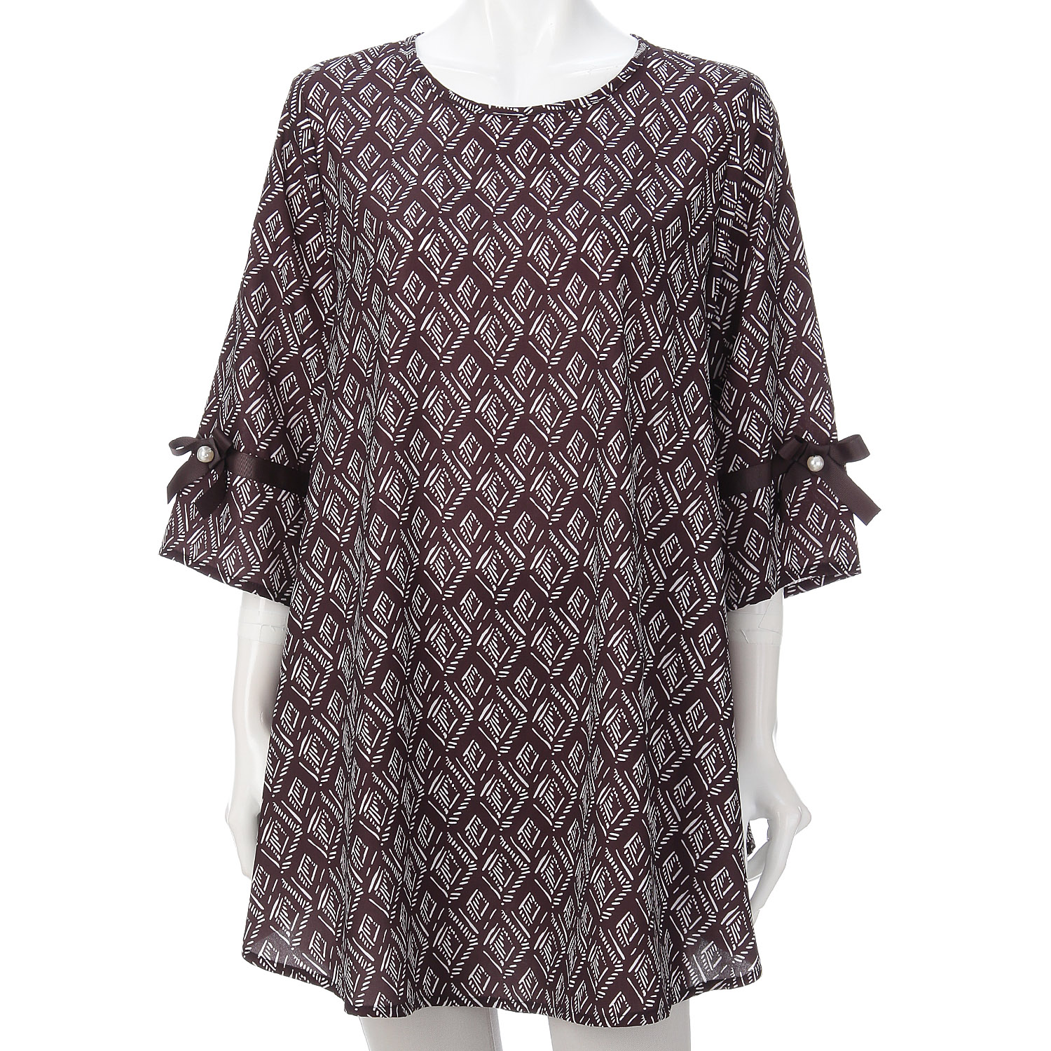 ジョーゼットプリントチュニック - 画像5