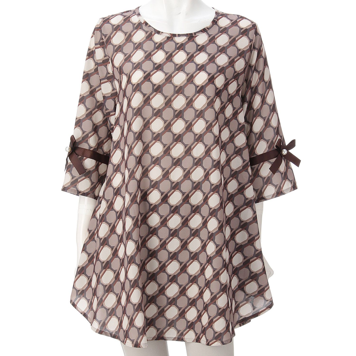 ジョーゼットプリントチュニック