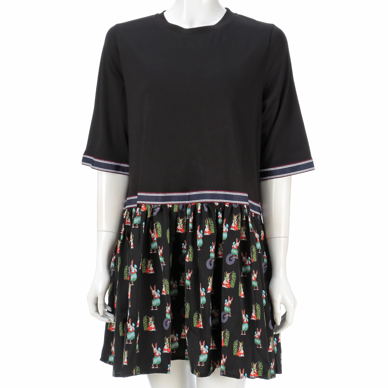 プリント切替ワンピース - 画像3