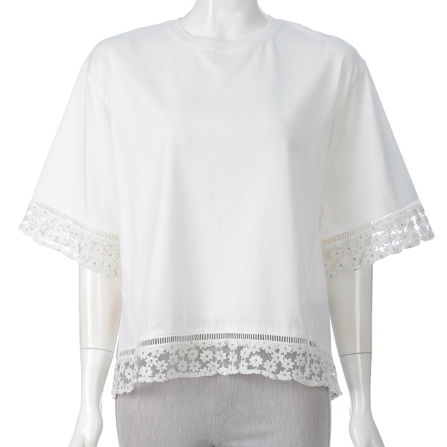 フラワーレースアクセントカットソープルオーバー - 画像3