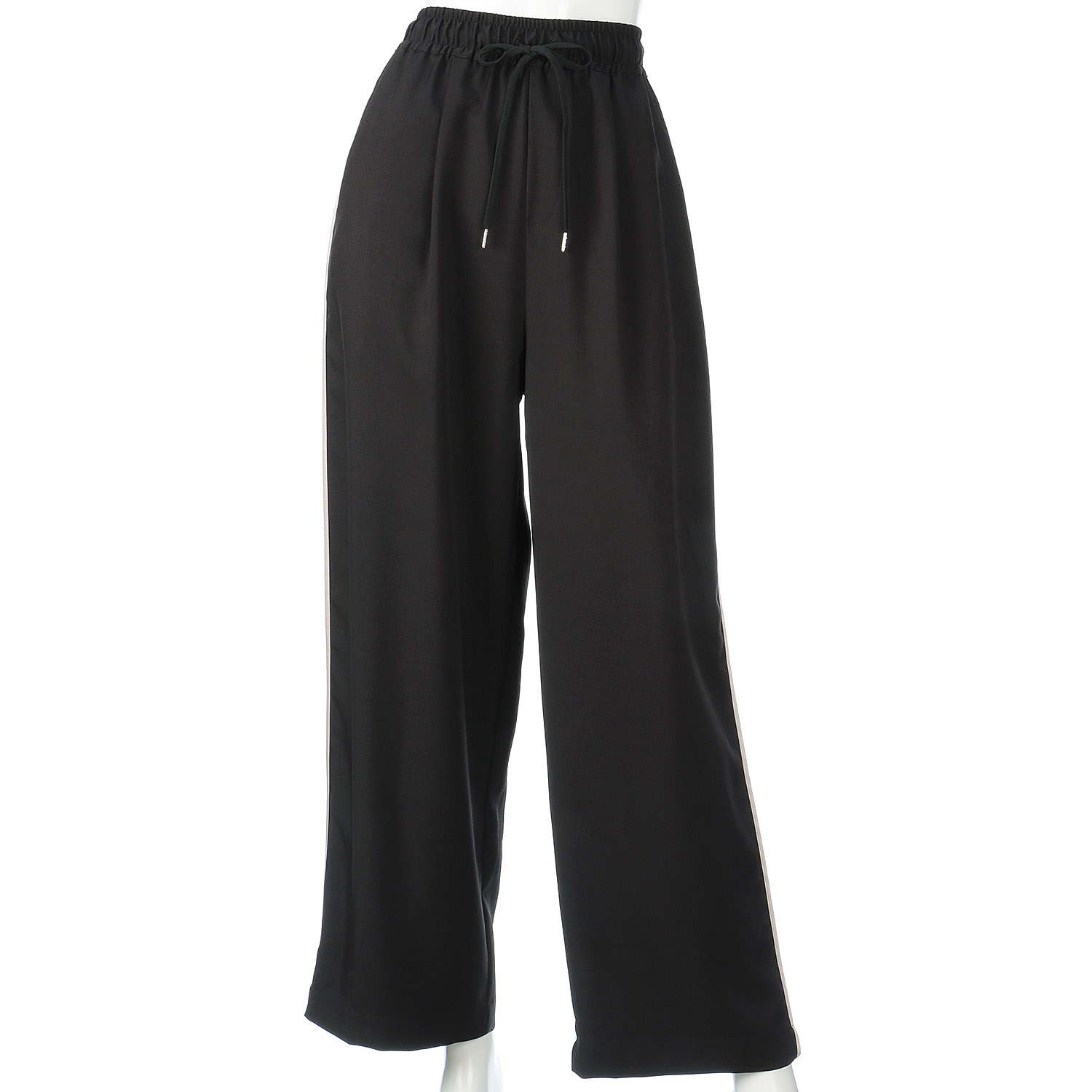 サイドバイカラーパイピングアクセントイージーパンツ - 画像2