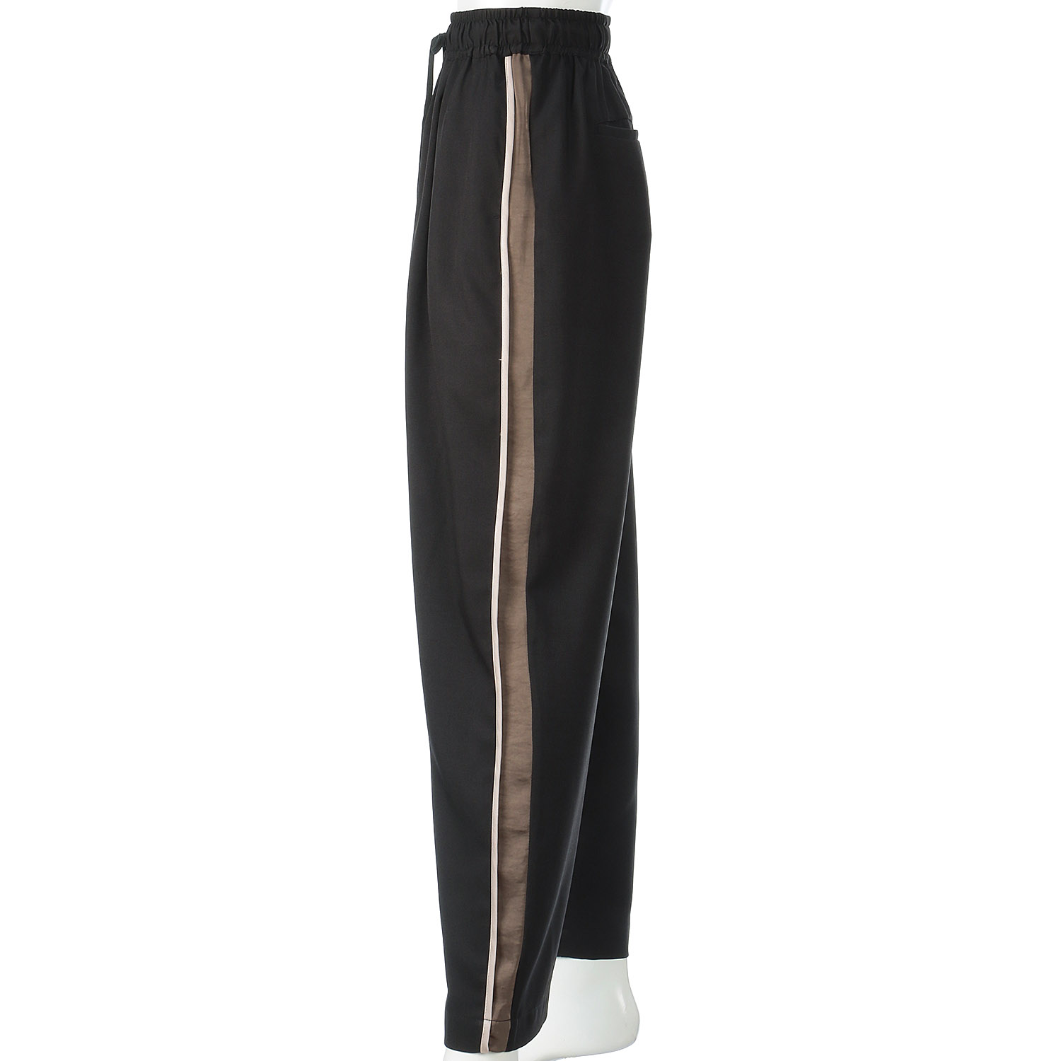 サイドバイカラーパイピングアクセントイージーパンツ - 画像3