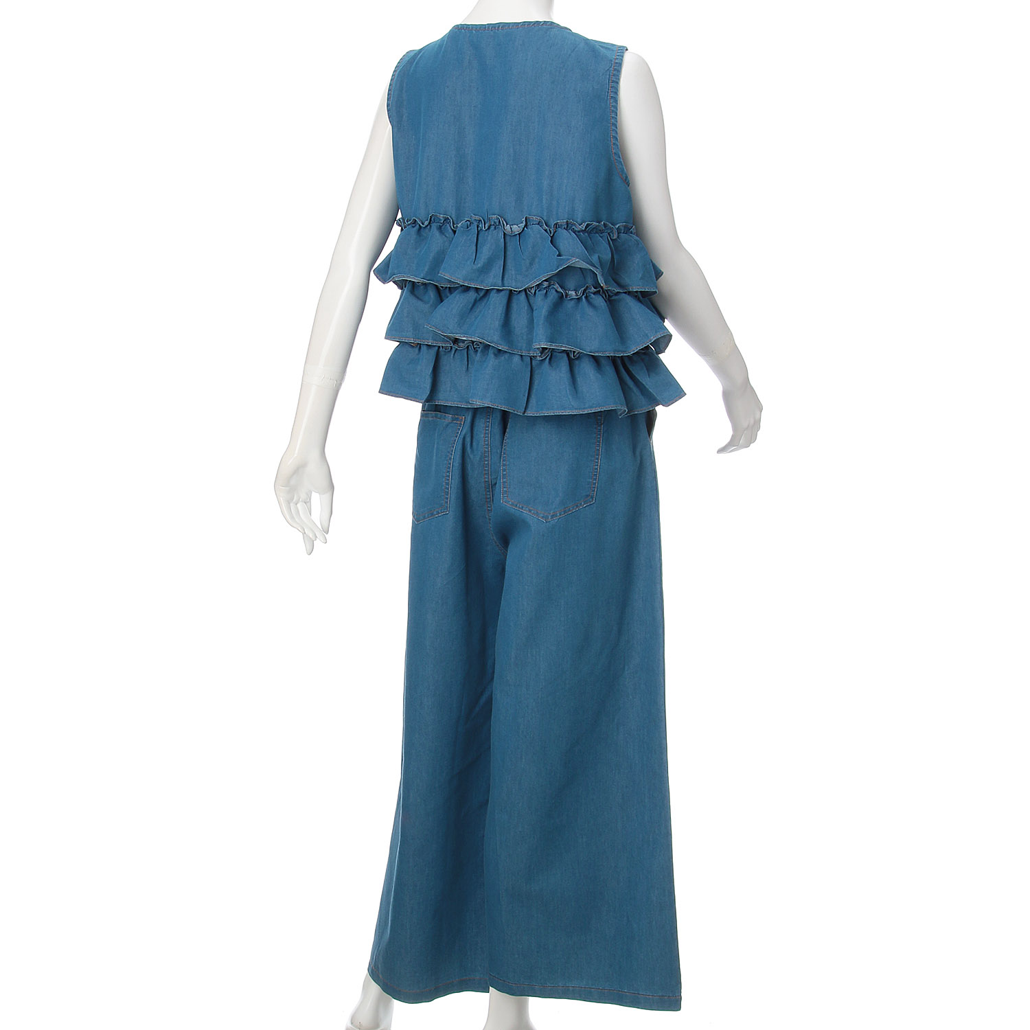 サイドフリル・デニムセットアップ - 画像3